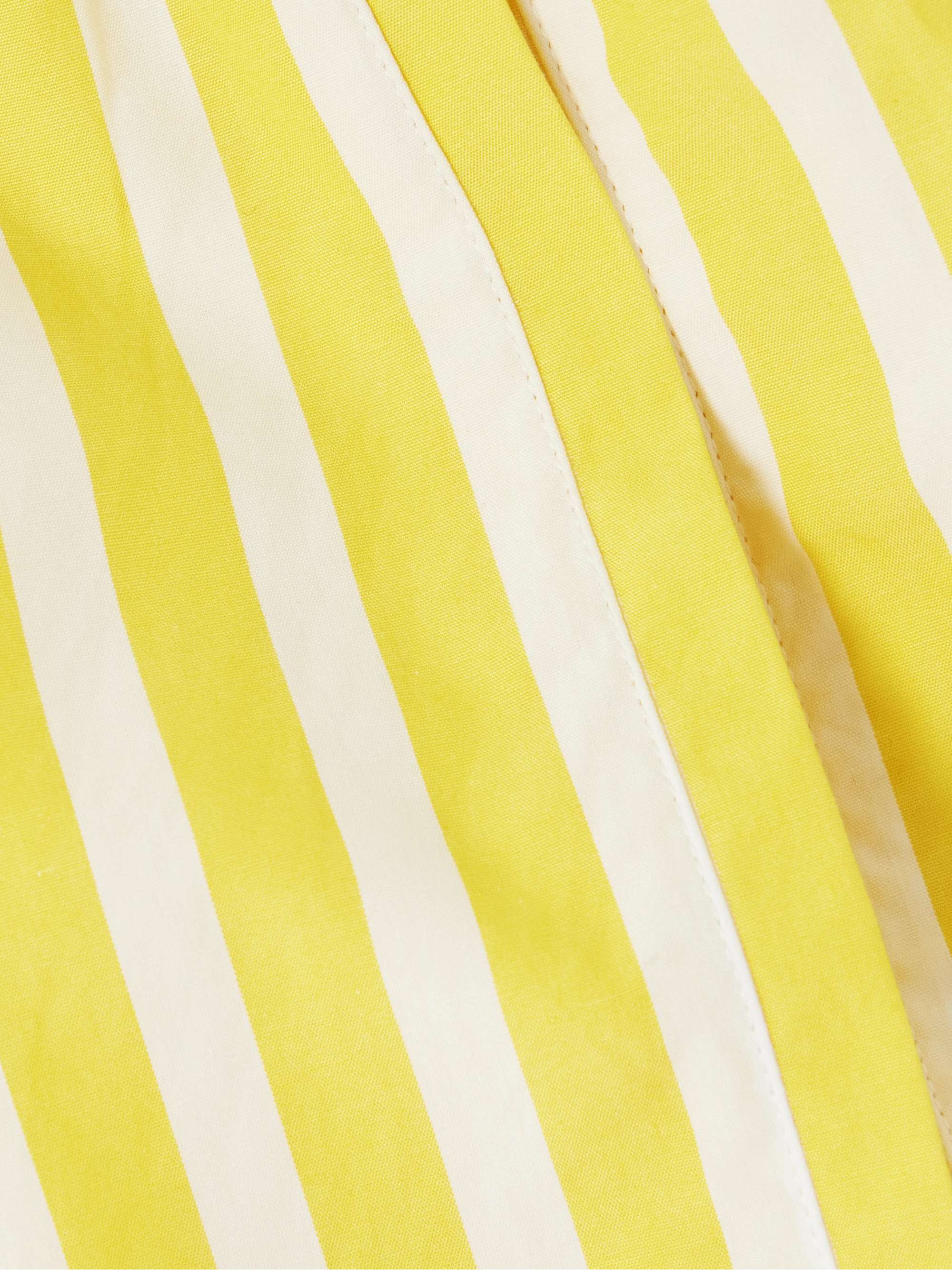 Banker striped cotton-poplin shorts view