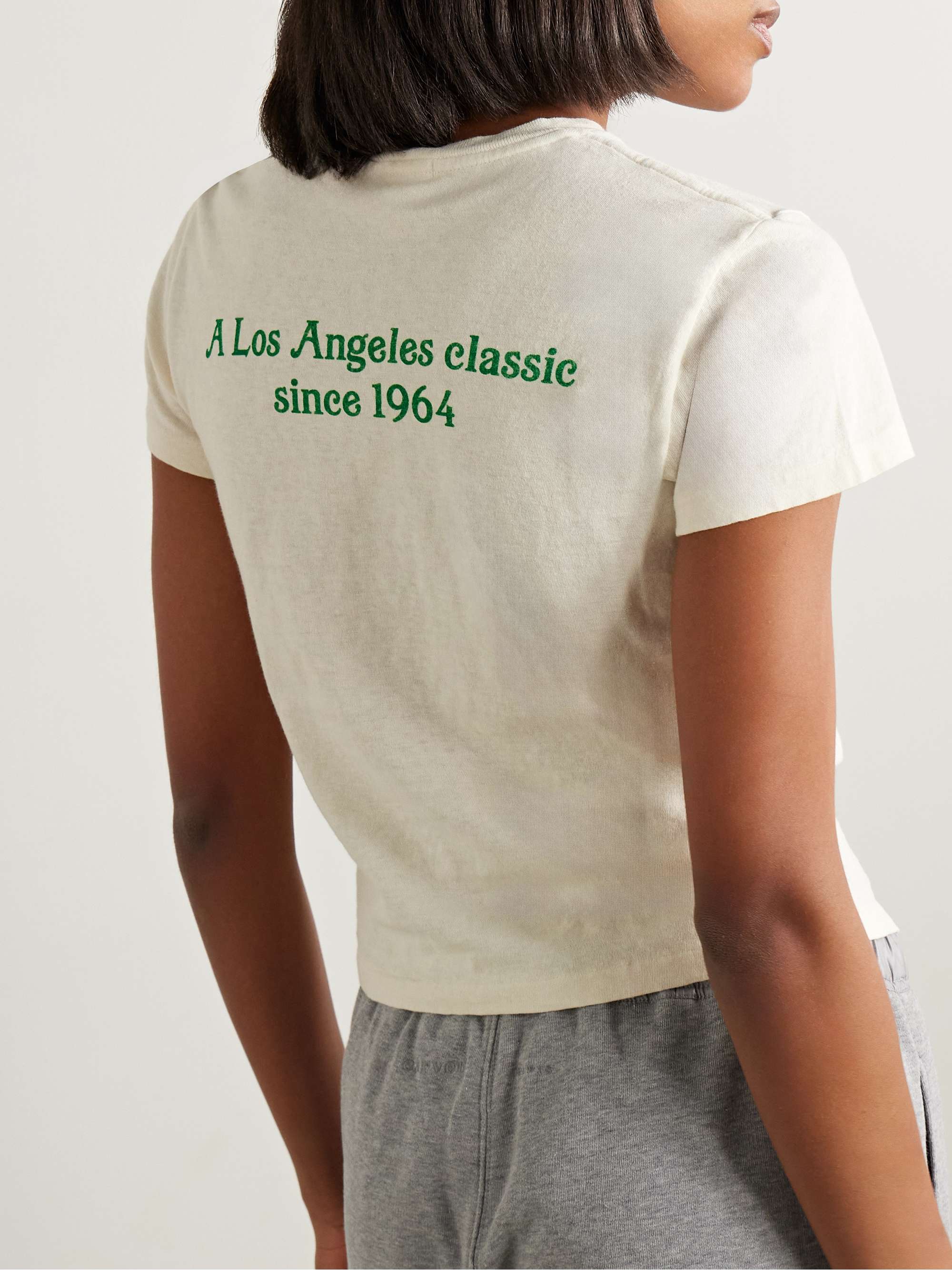Classic printed cotton-jersey T-shirt view