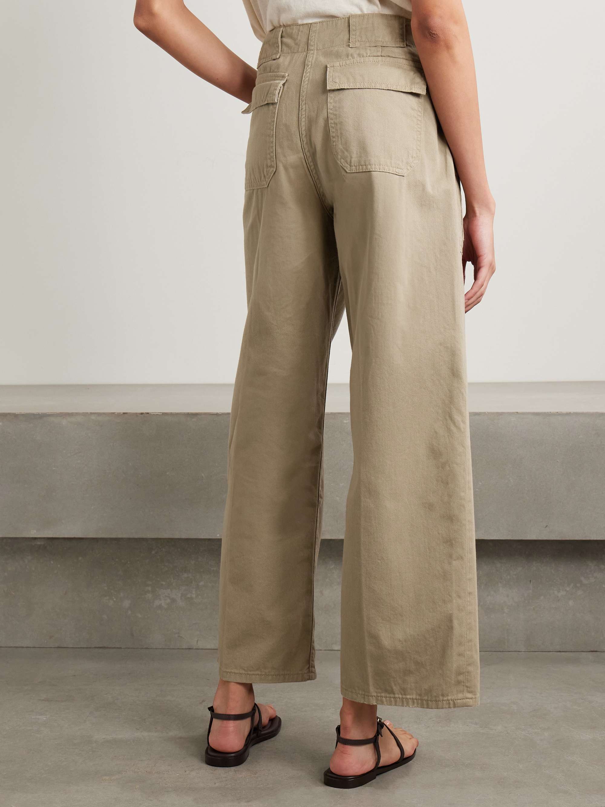 The Arizona cotton-twill wide-leg cargo pants view