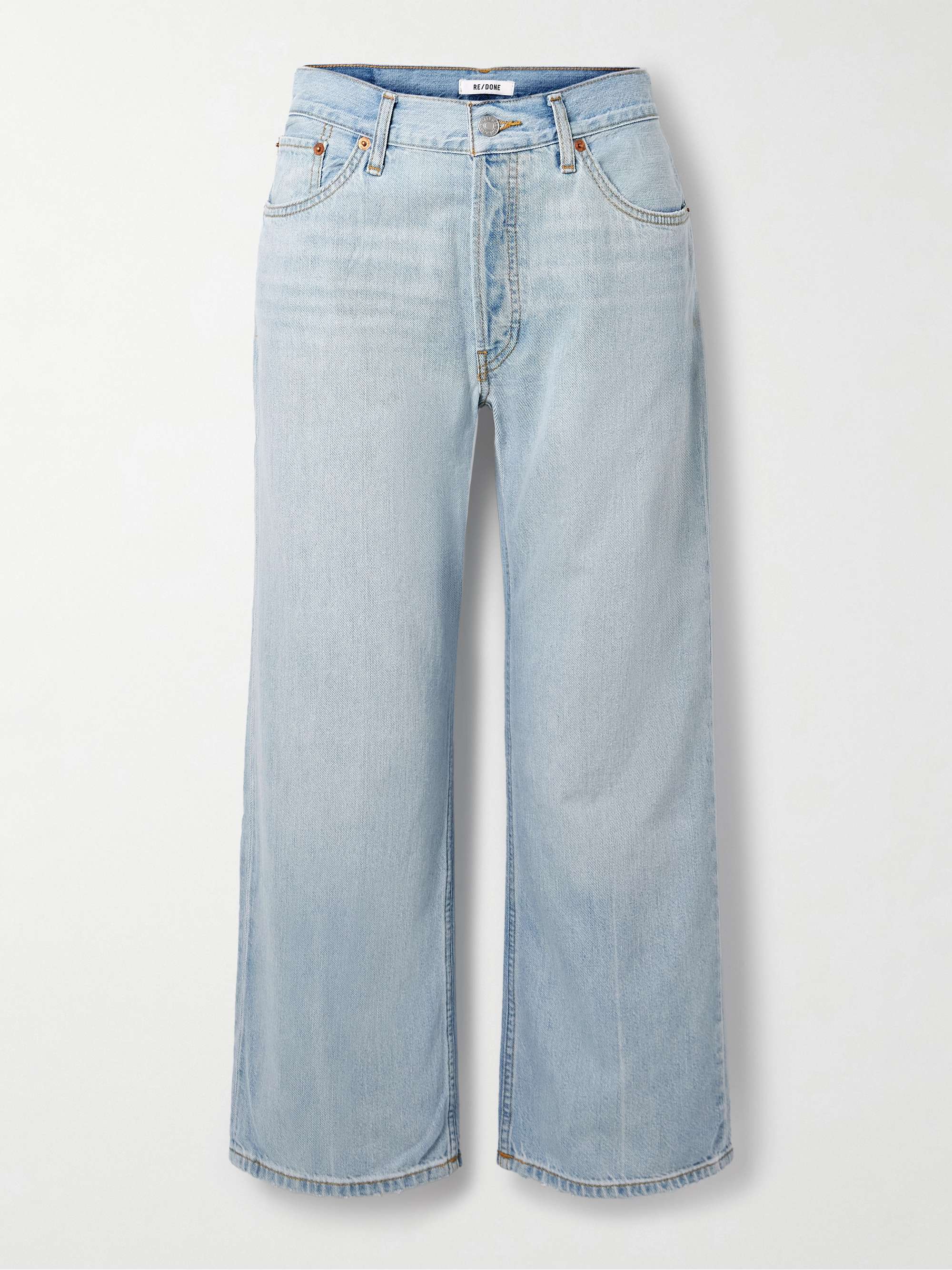Loose Crop low-rise straight-leg jeans view