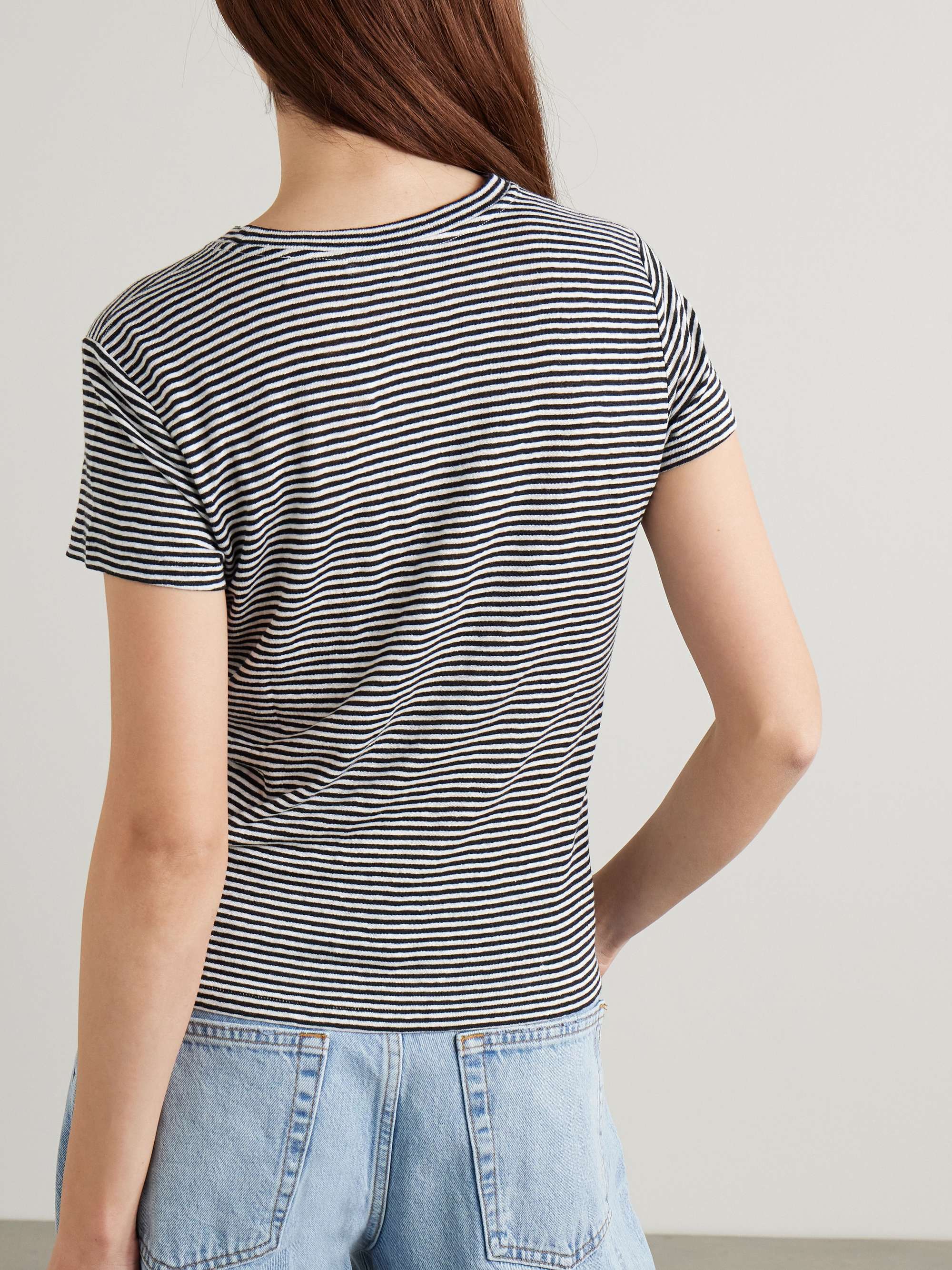 Striped linen T-shirt view