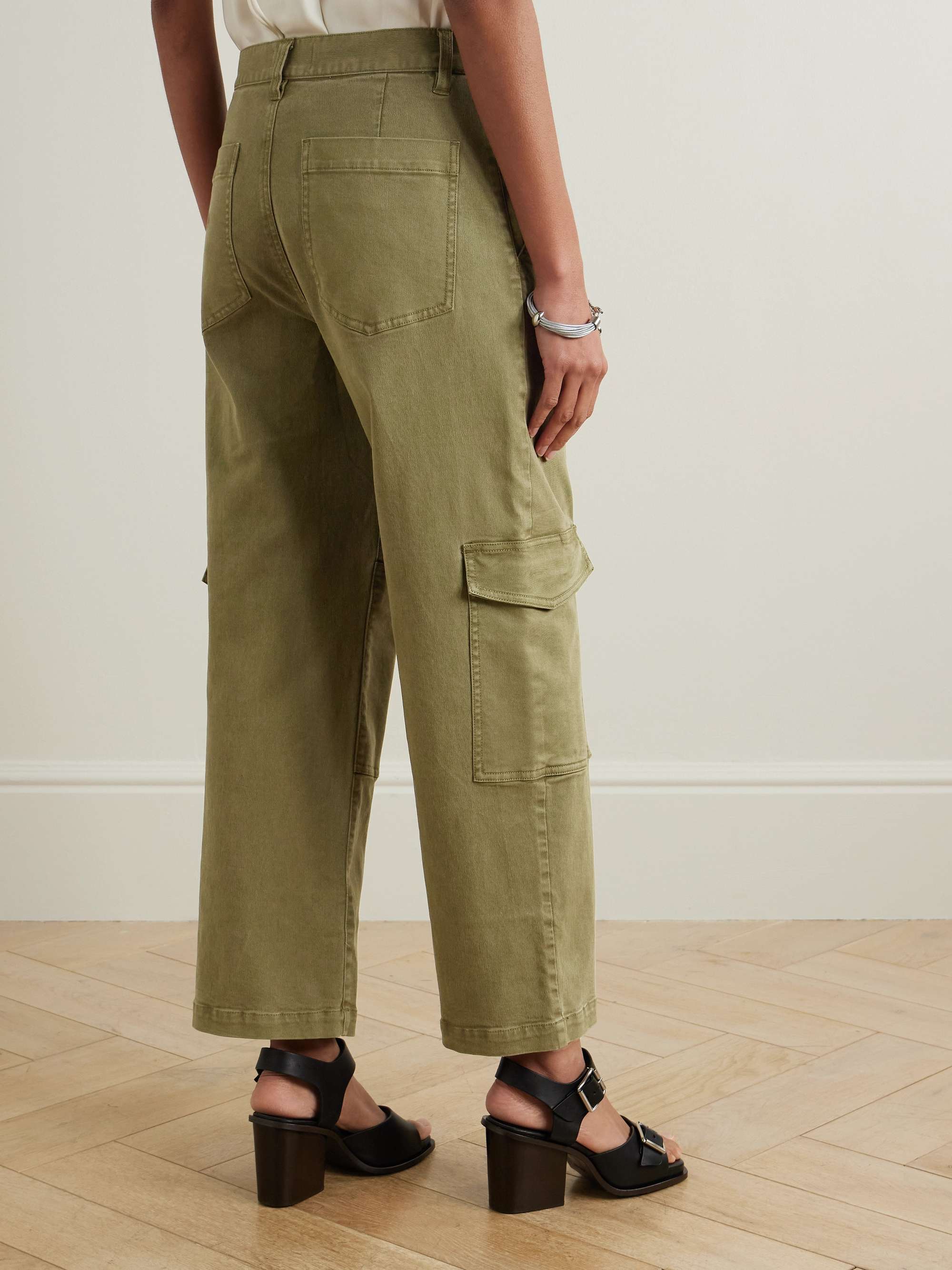 The Station cropped twill straight-leg cargo pants view