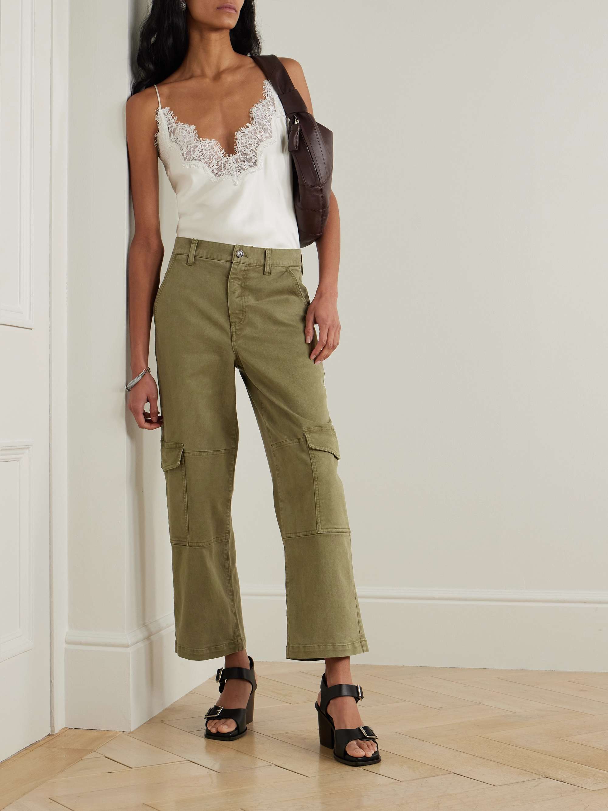 The Station cropped twill straight-leg cargo pants view