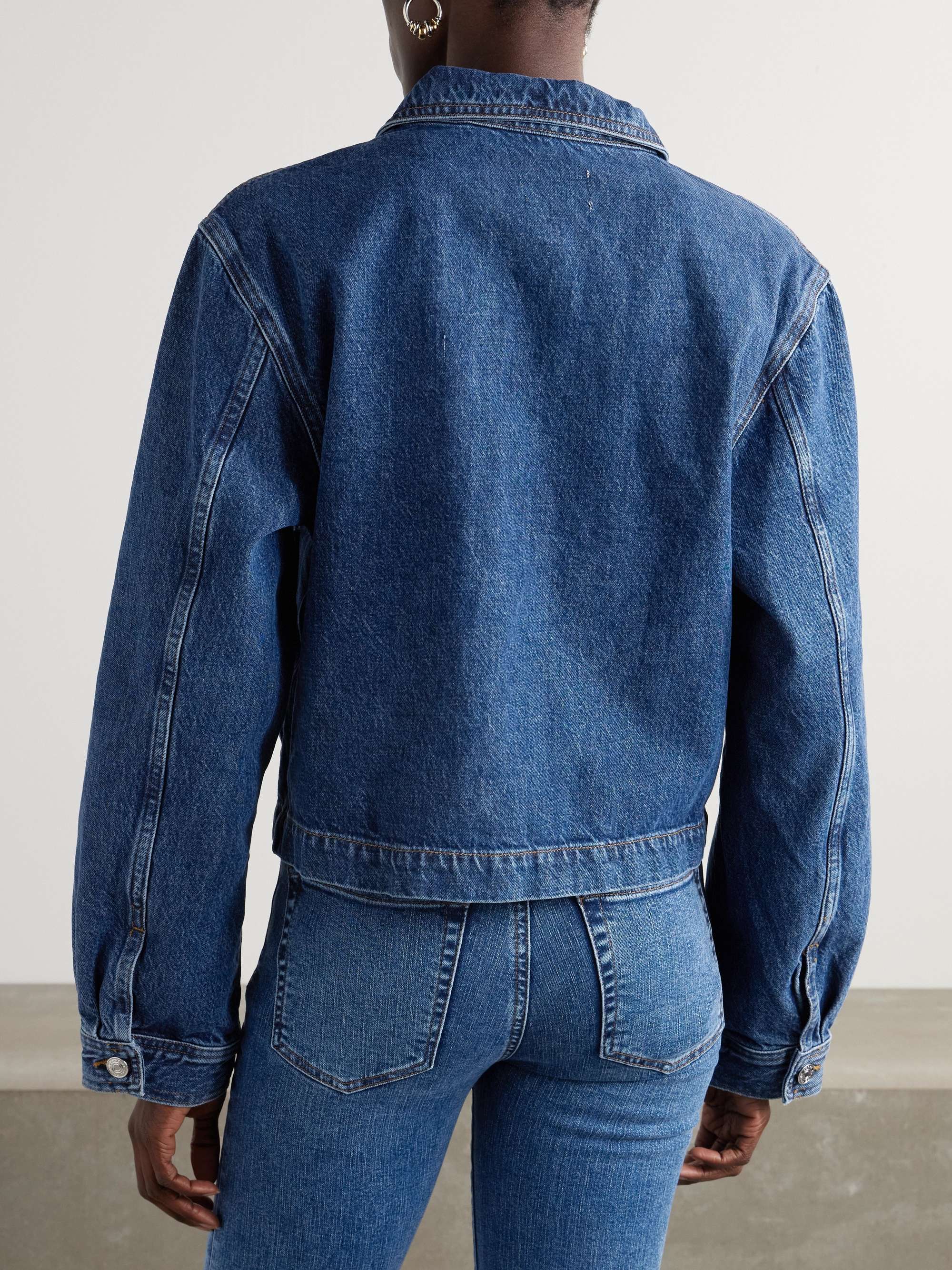 The Patch Pocket cropped denim jacket view