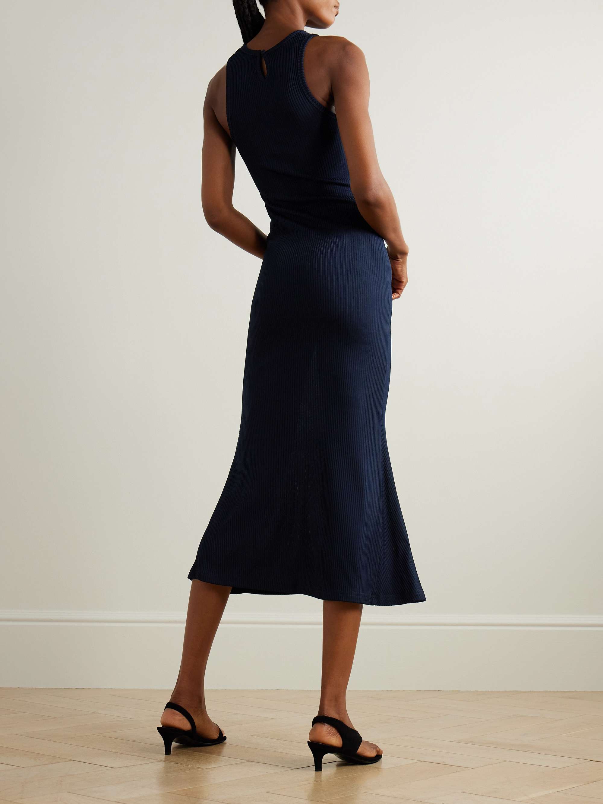 Joan ribbed jersey midi dress view