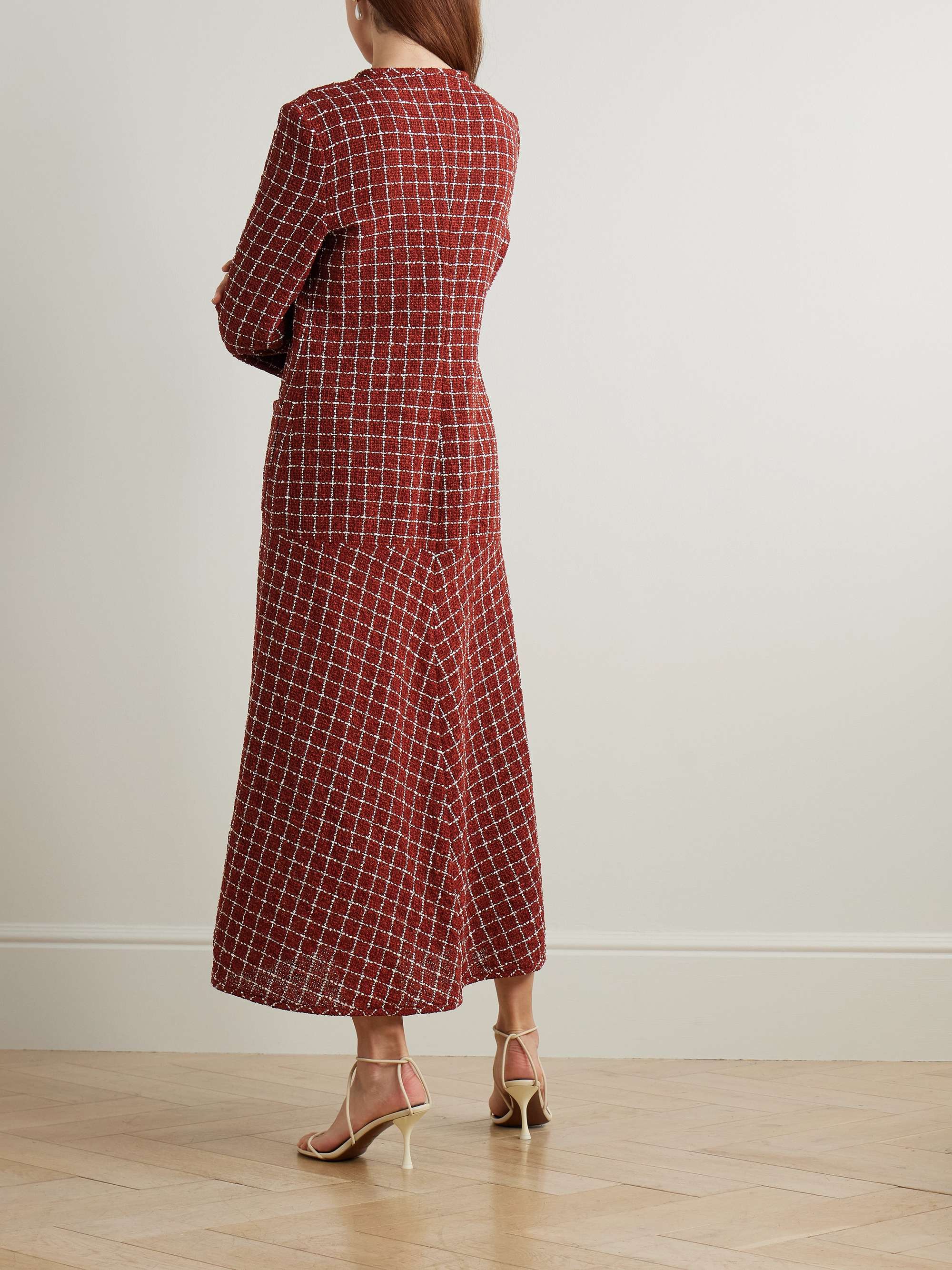 Agatha checked tweed coat view