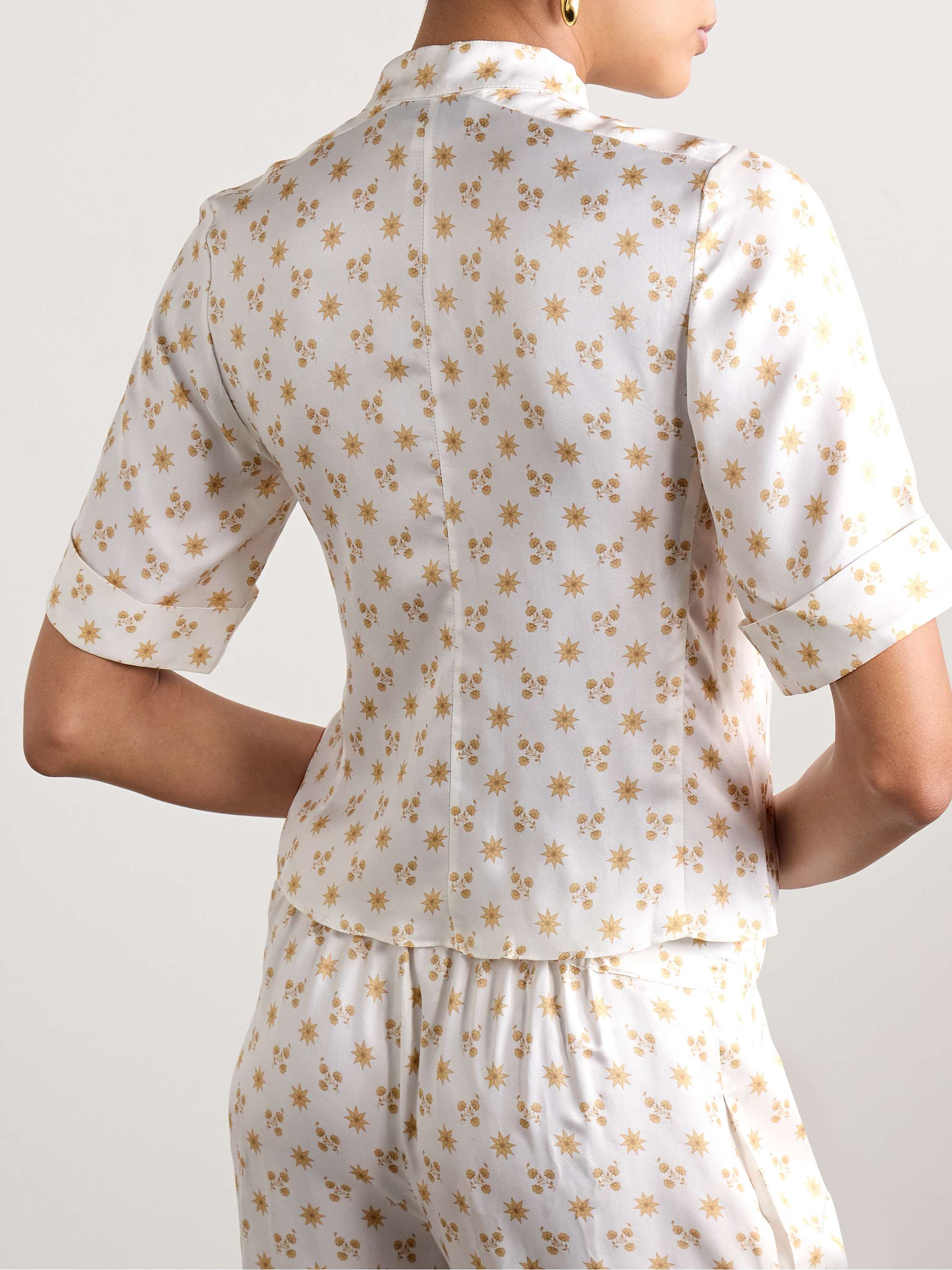 Josette floral-print twill shirt view