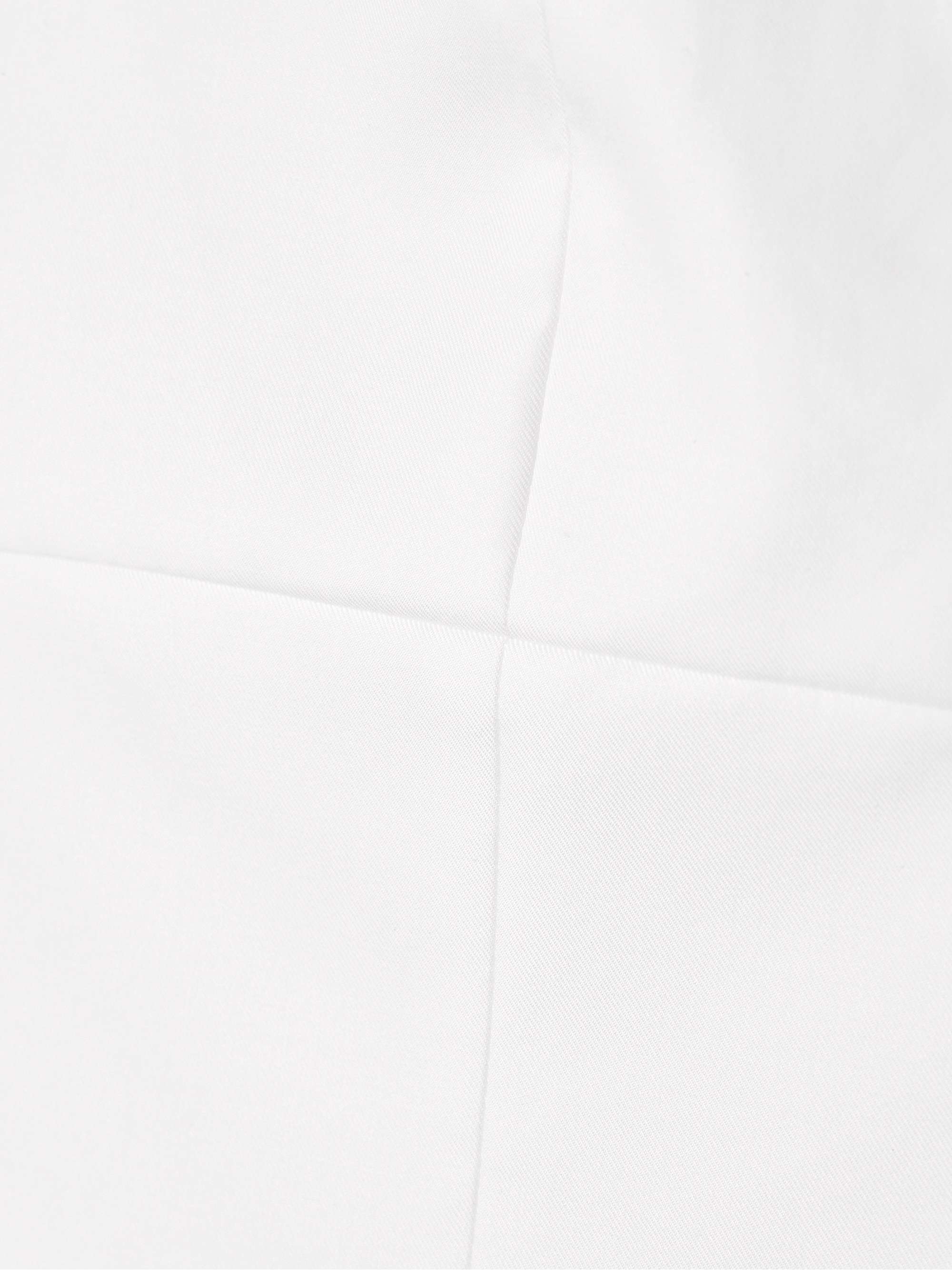 Cotton-poplin peplum top view