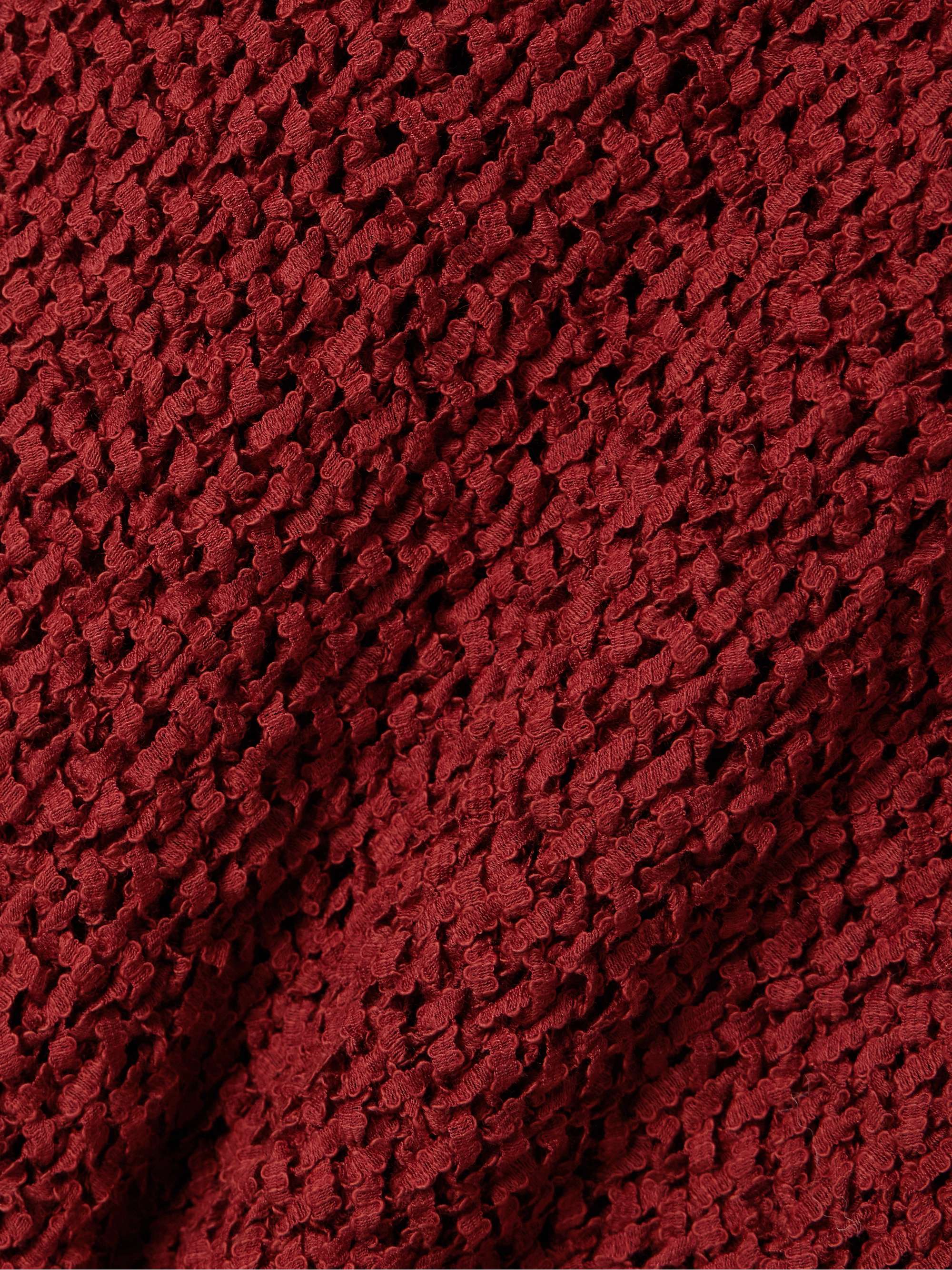 Open-knit organic cotton-blend maxi dress view