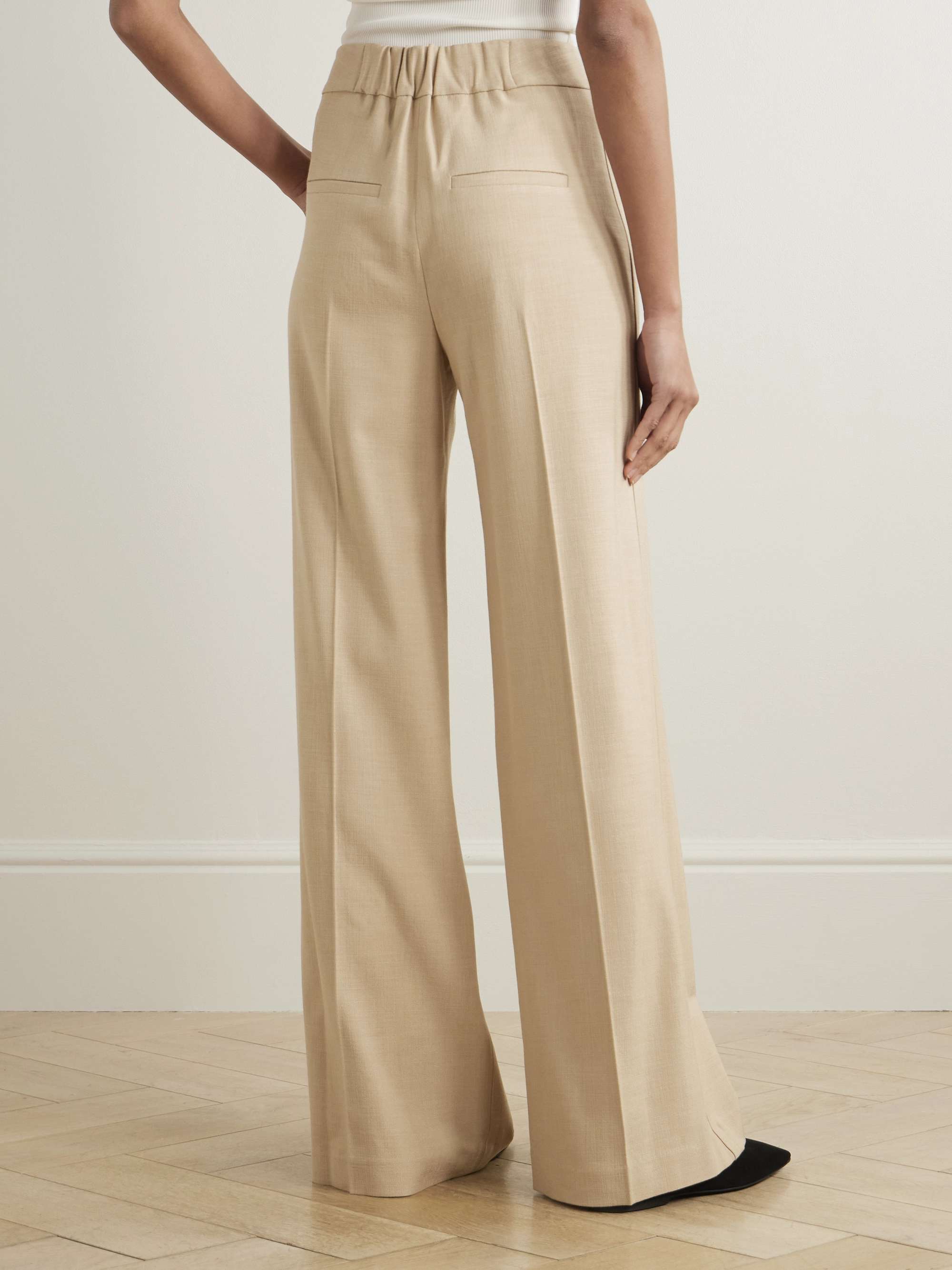 Marbeau pleated woven wide-leg pants view