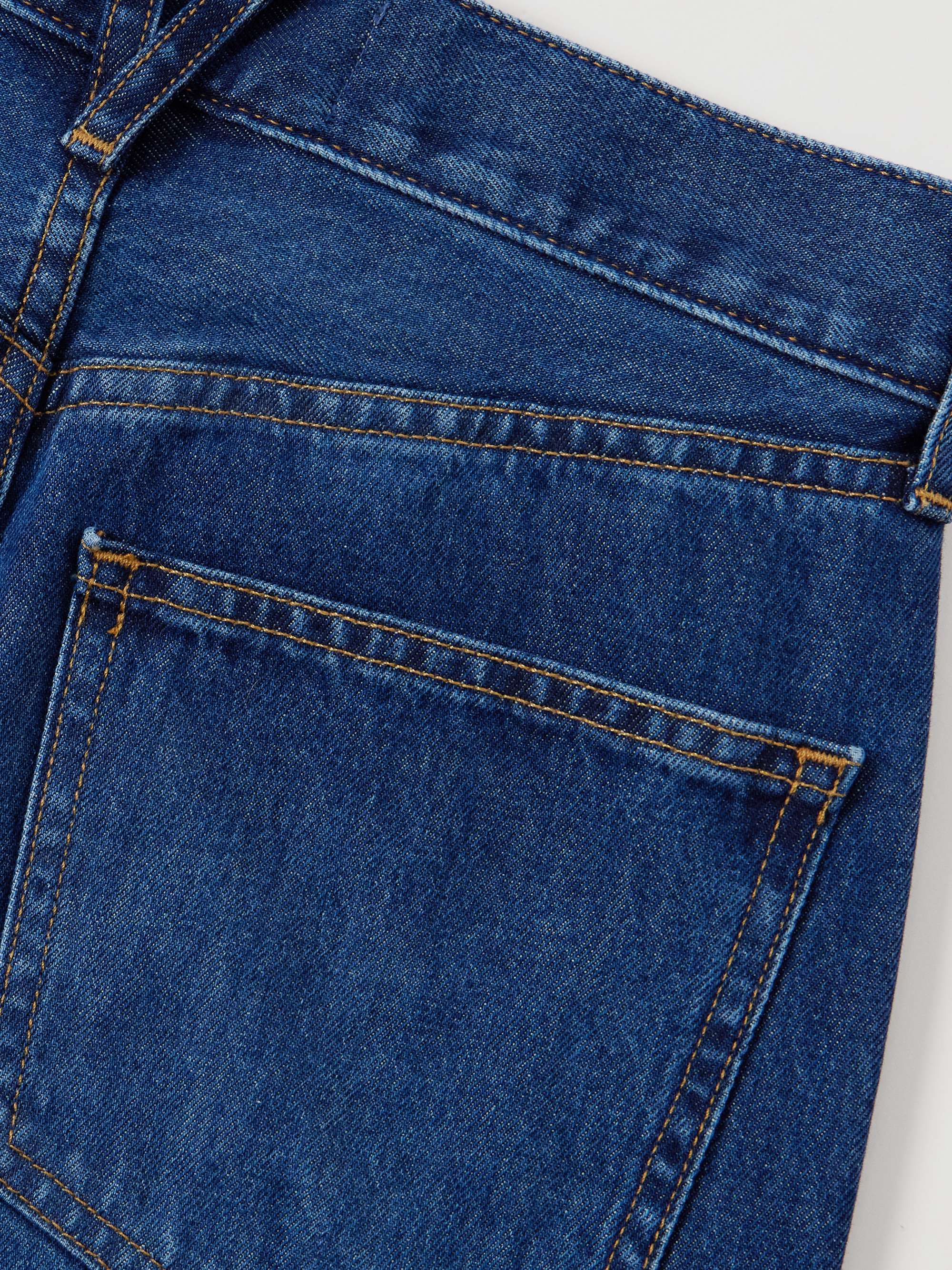 Taylor frayed high-rise wide-leg jeans view