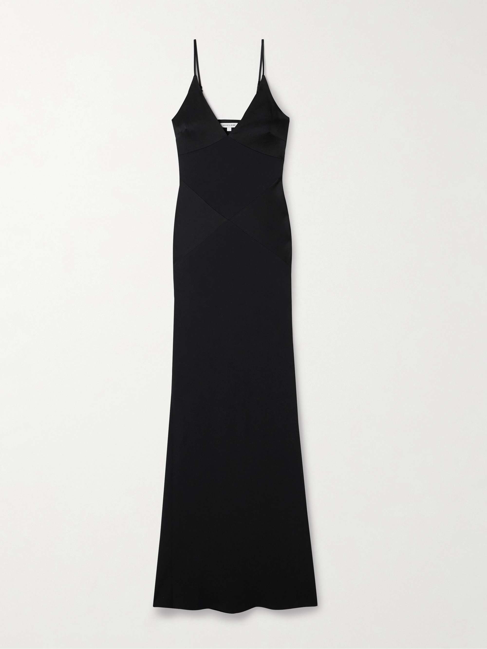 Francis crepe and satin maxi dress view