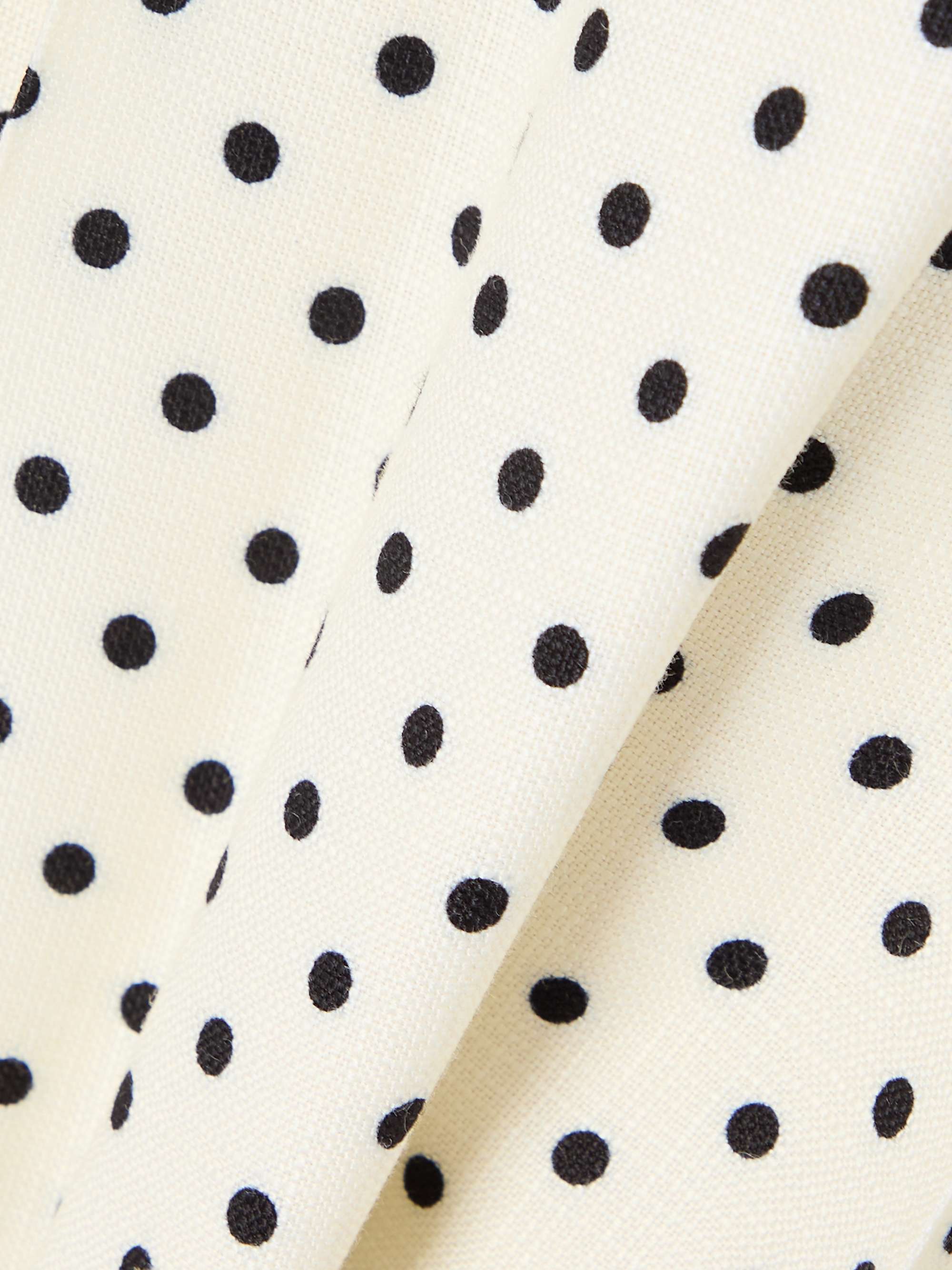 Aline polka-dot canvas mini skirt view