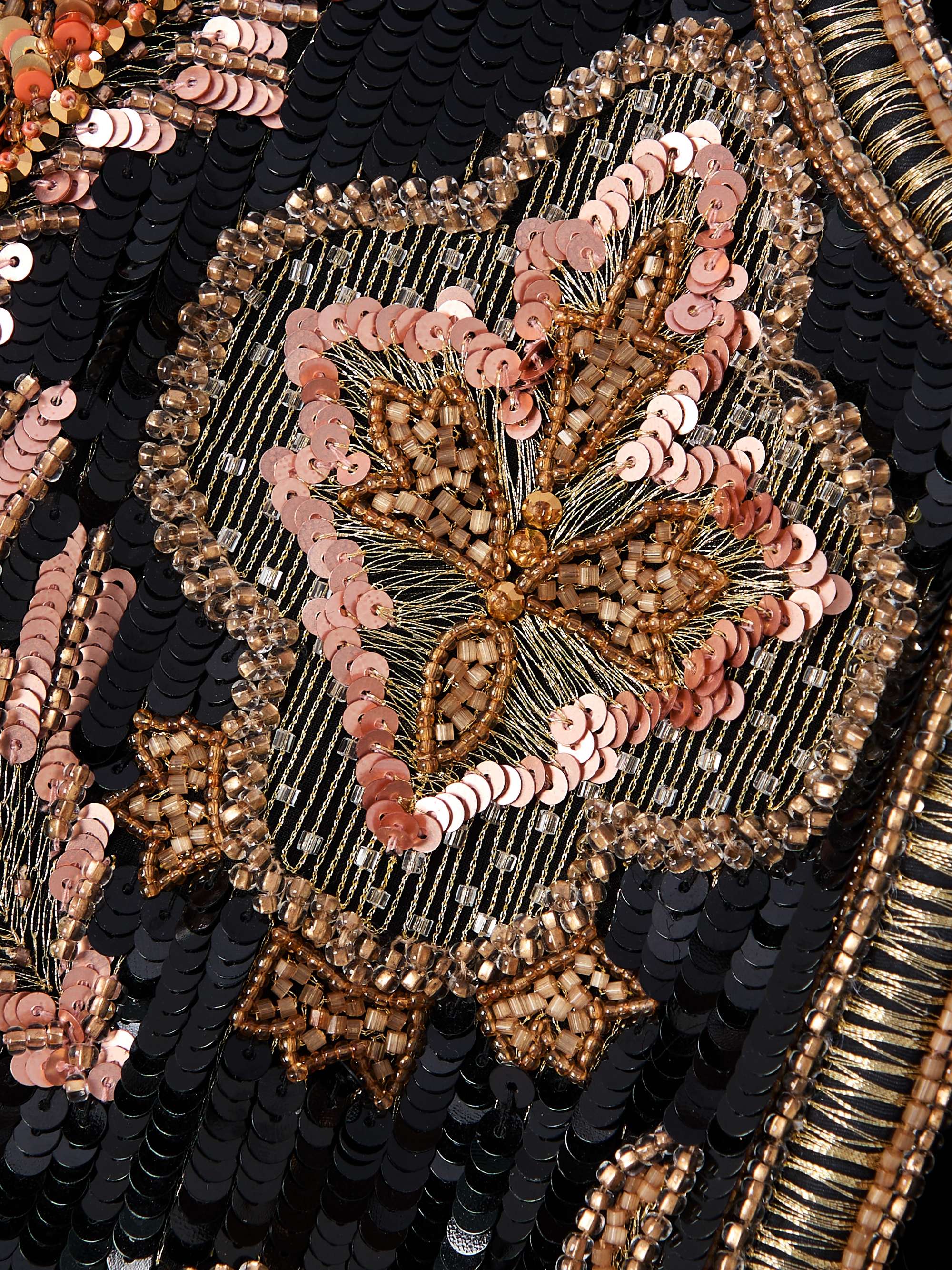 Embellished silk jacket view
