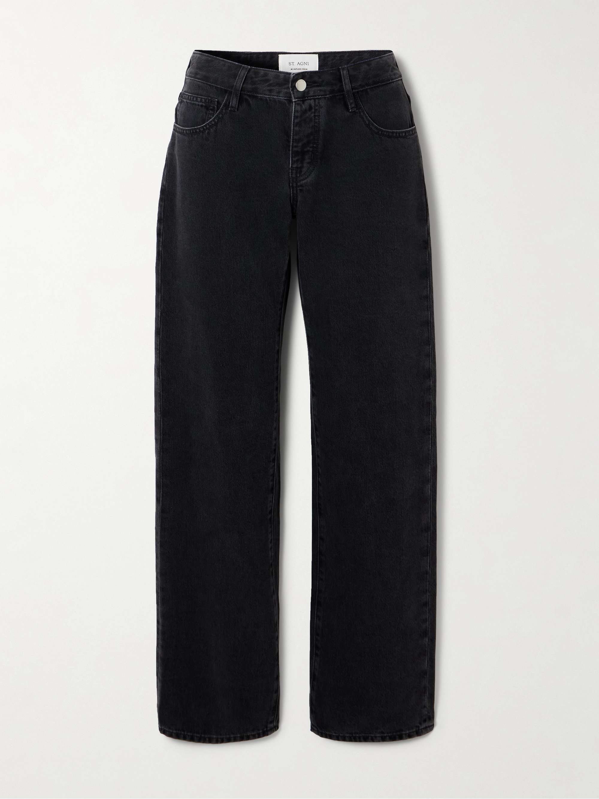 90s low-rise straight-leg organic jeans view