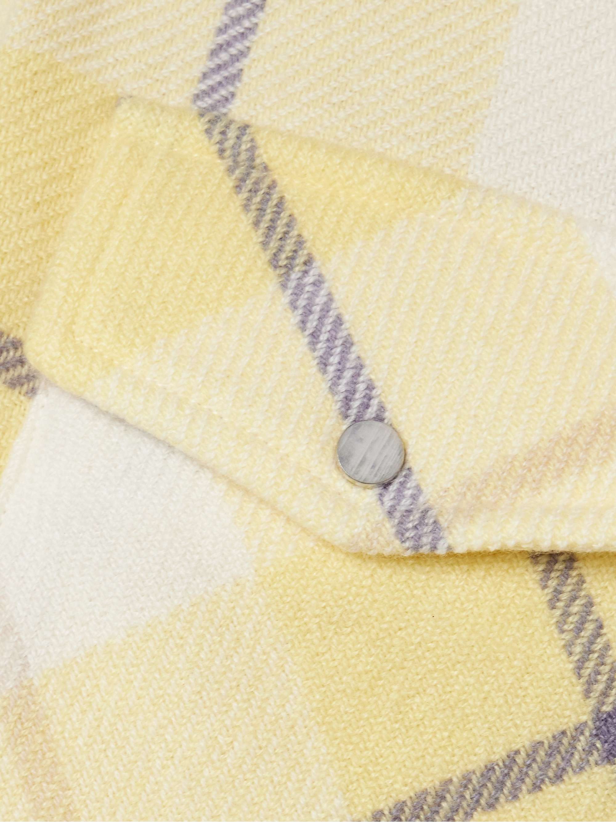 Dreamer checked cashmere shirt view