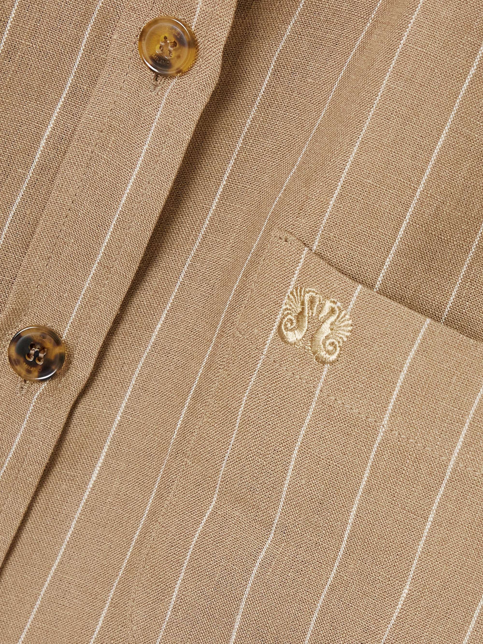 Heretique Anabas pinstriped linen shirt view