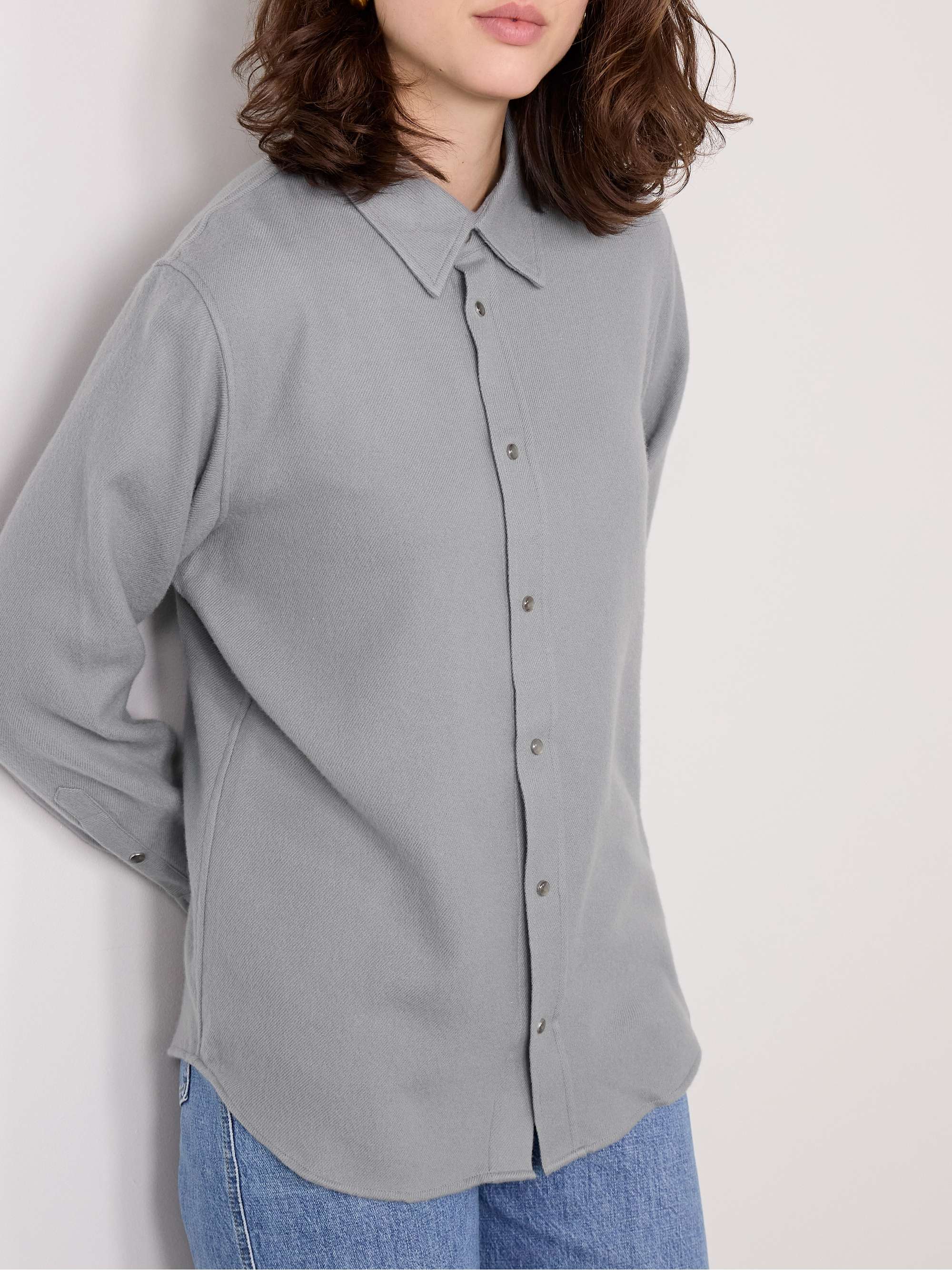 Cashmere-twill shirt view
