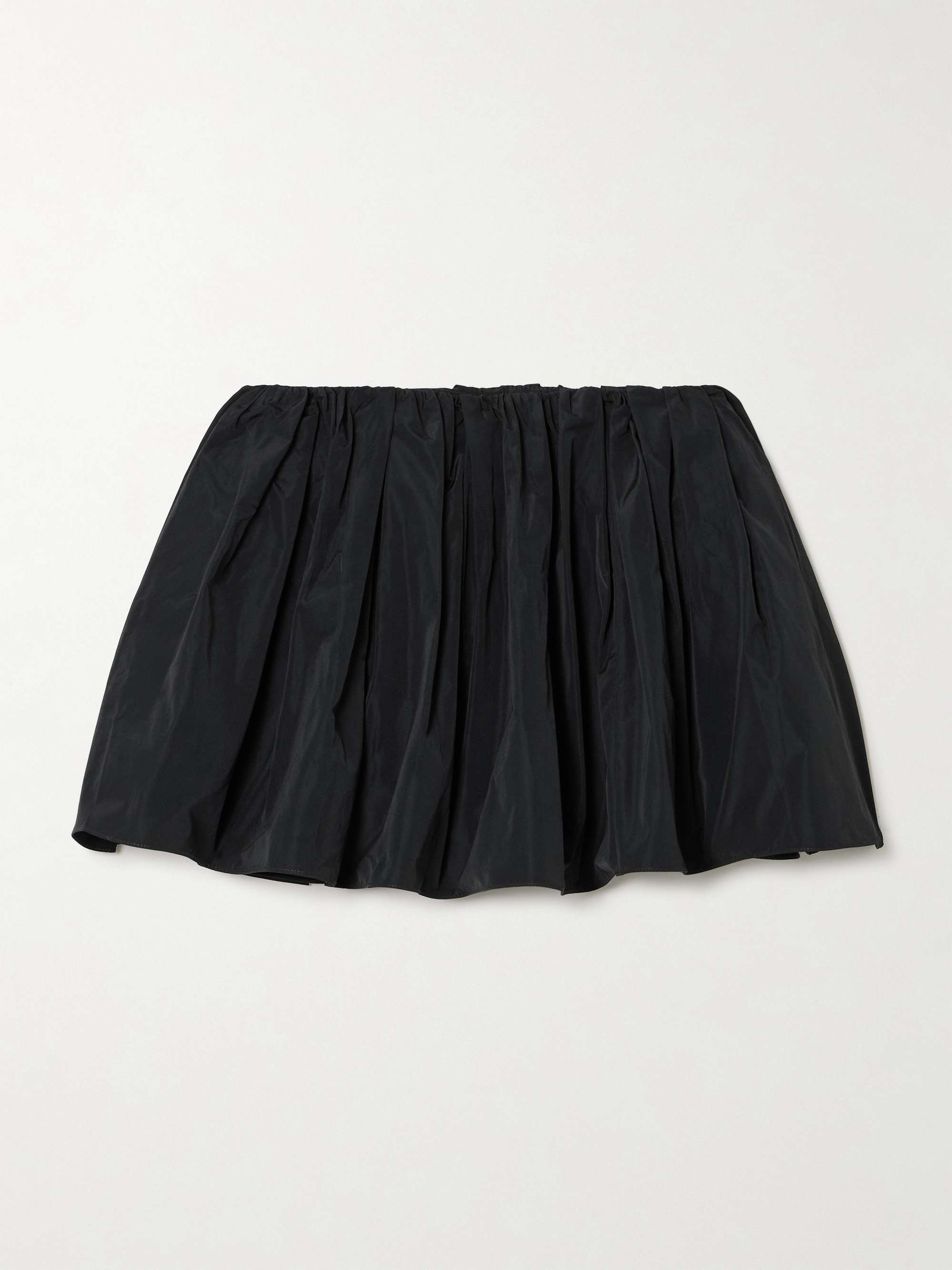 Gathered crepe mini skirt view