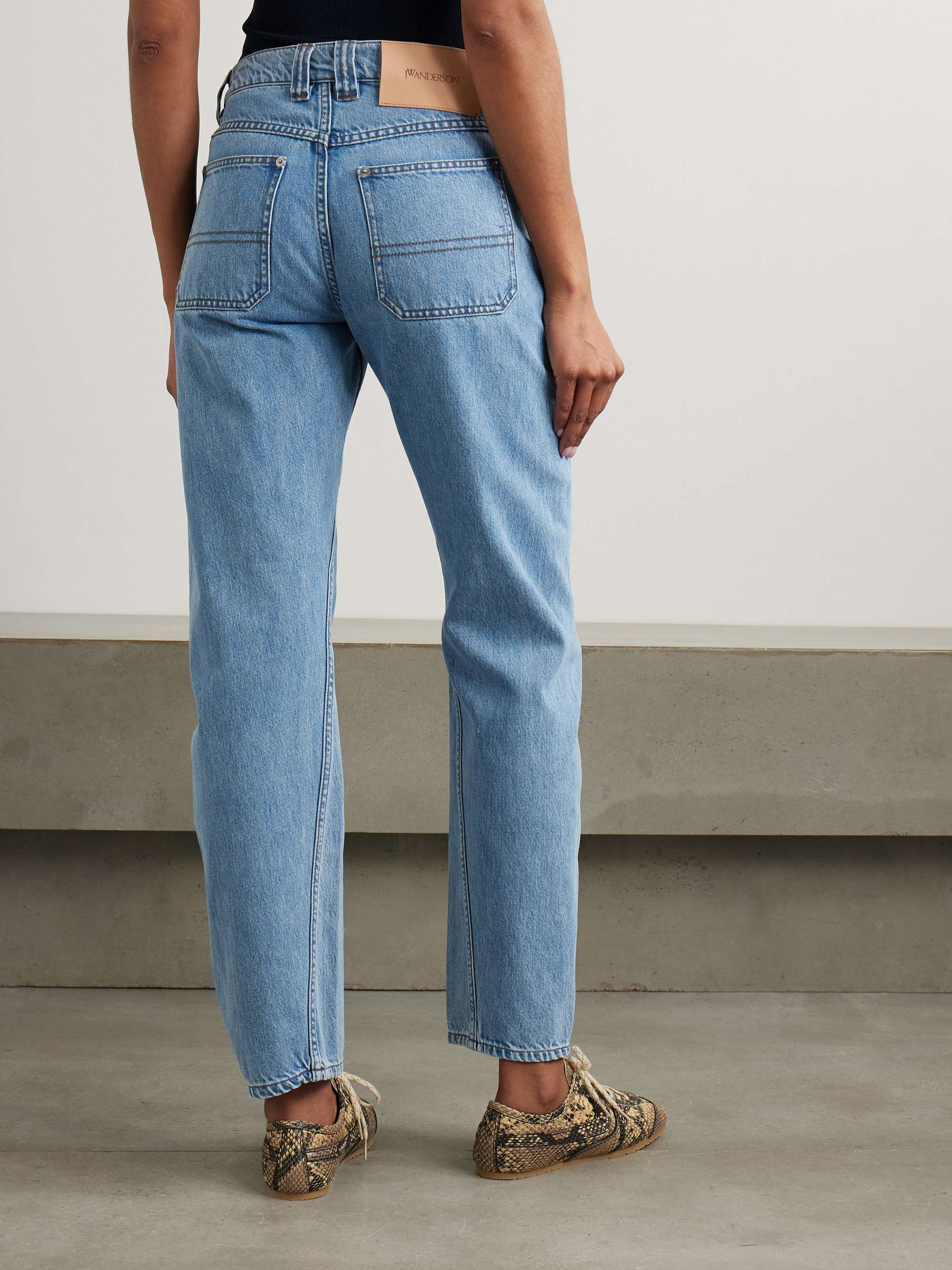 Twisted high-rise tapered jeans view