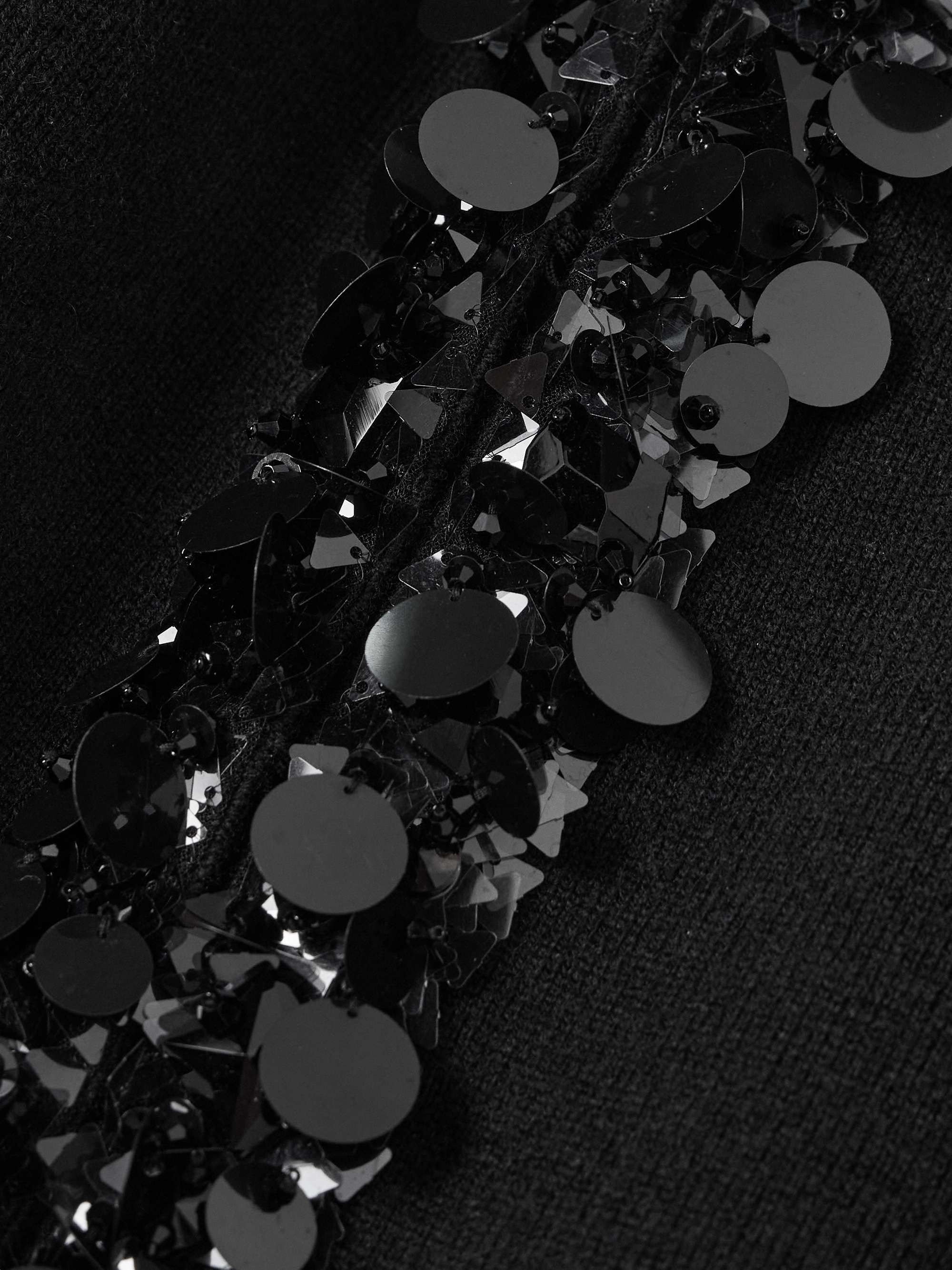 Kendra embellished wool and cashmere-blend cardigan view