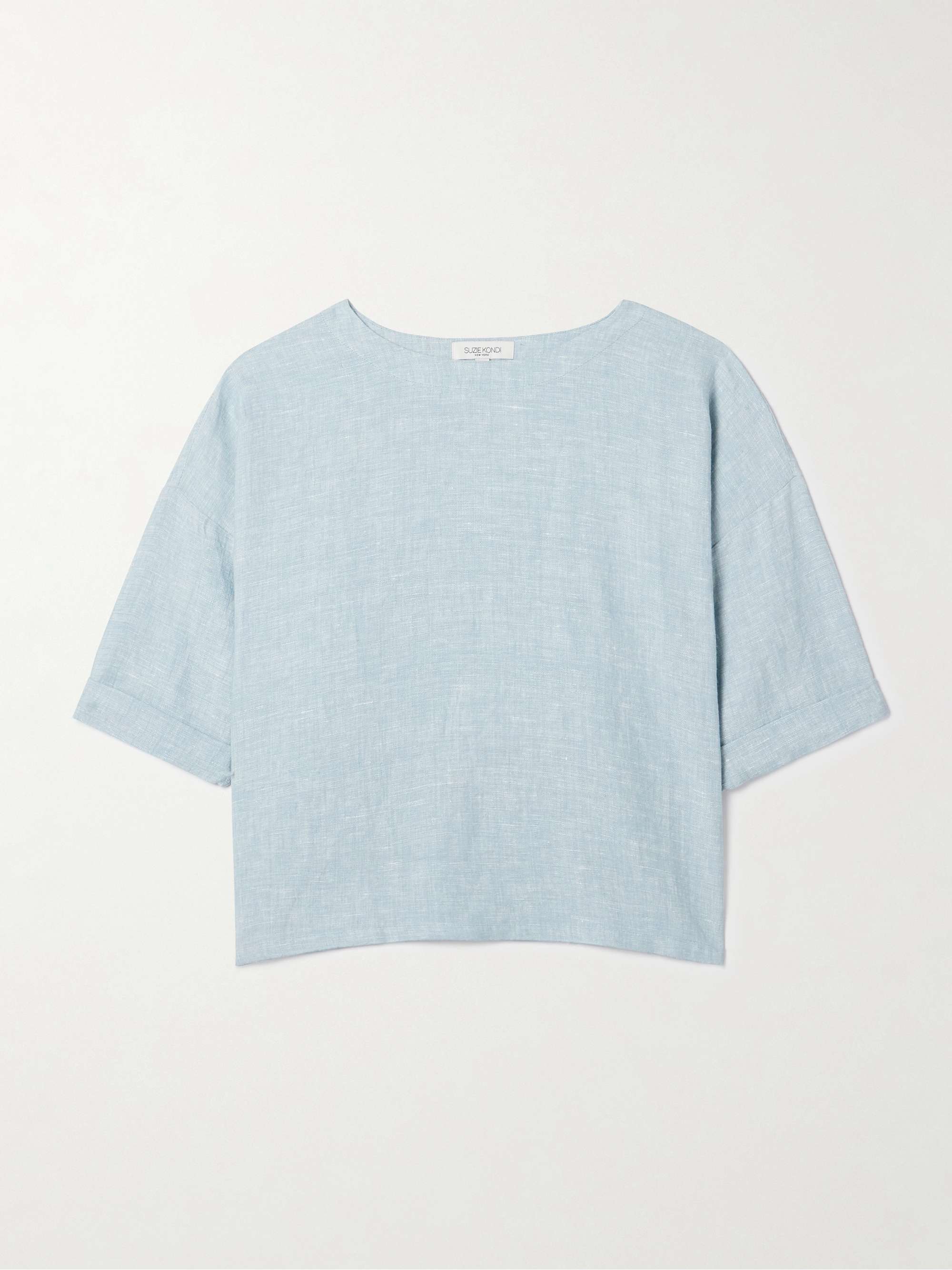 Saria linen-chambray T-shirt view