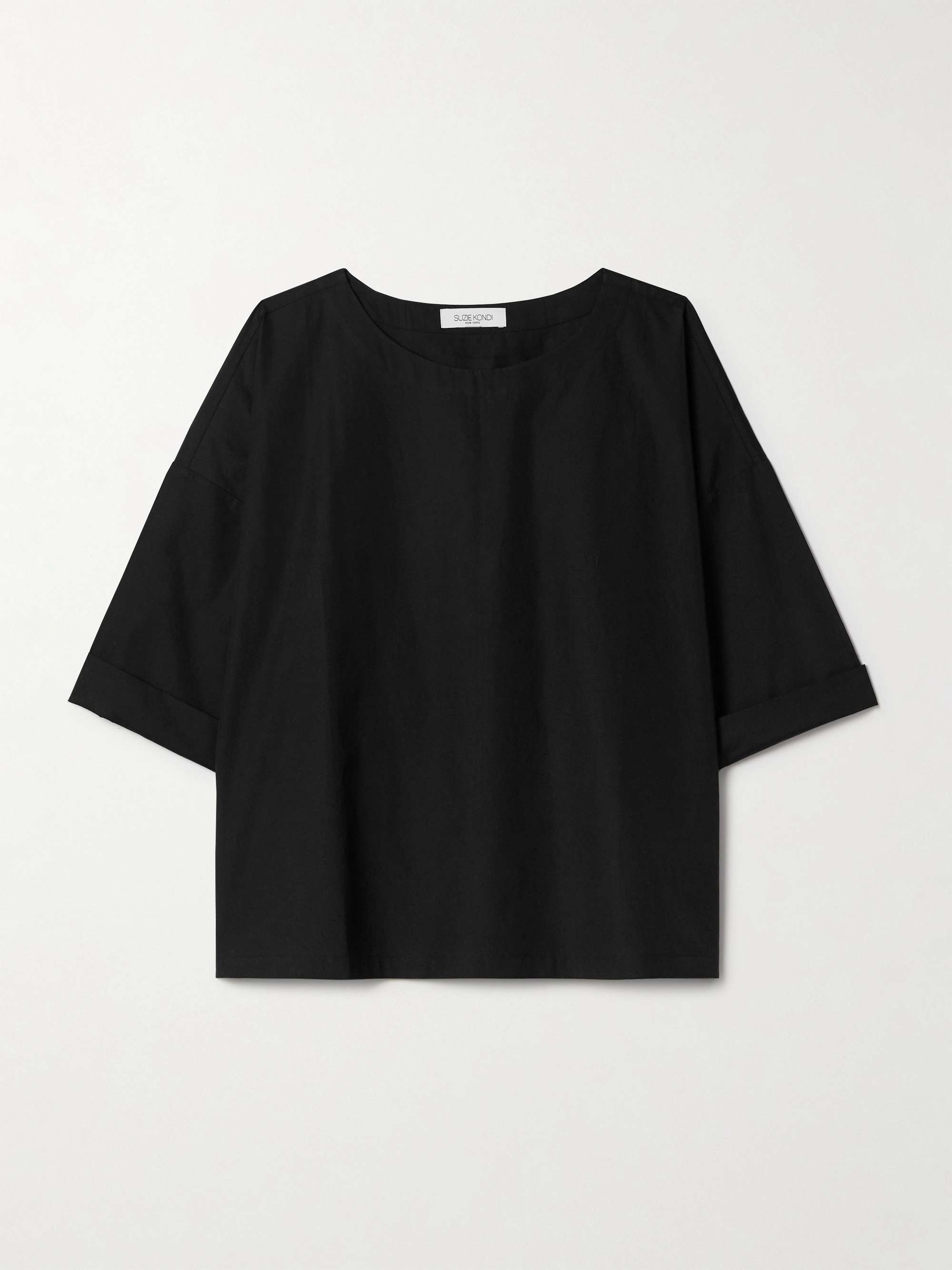 Saria cotton-poplin T-shirt view