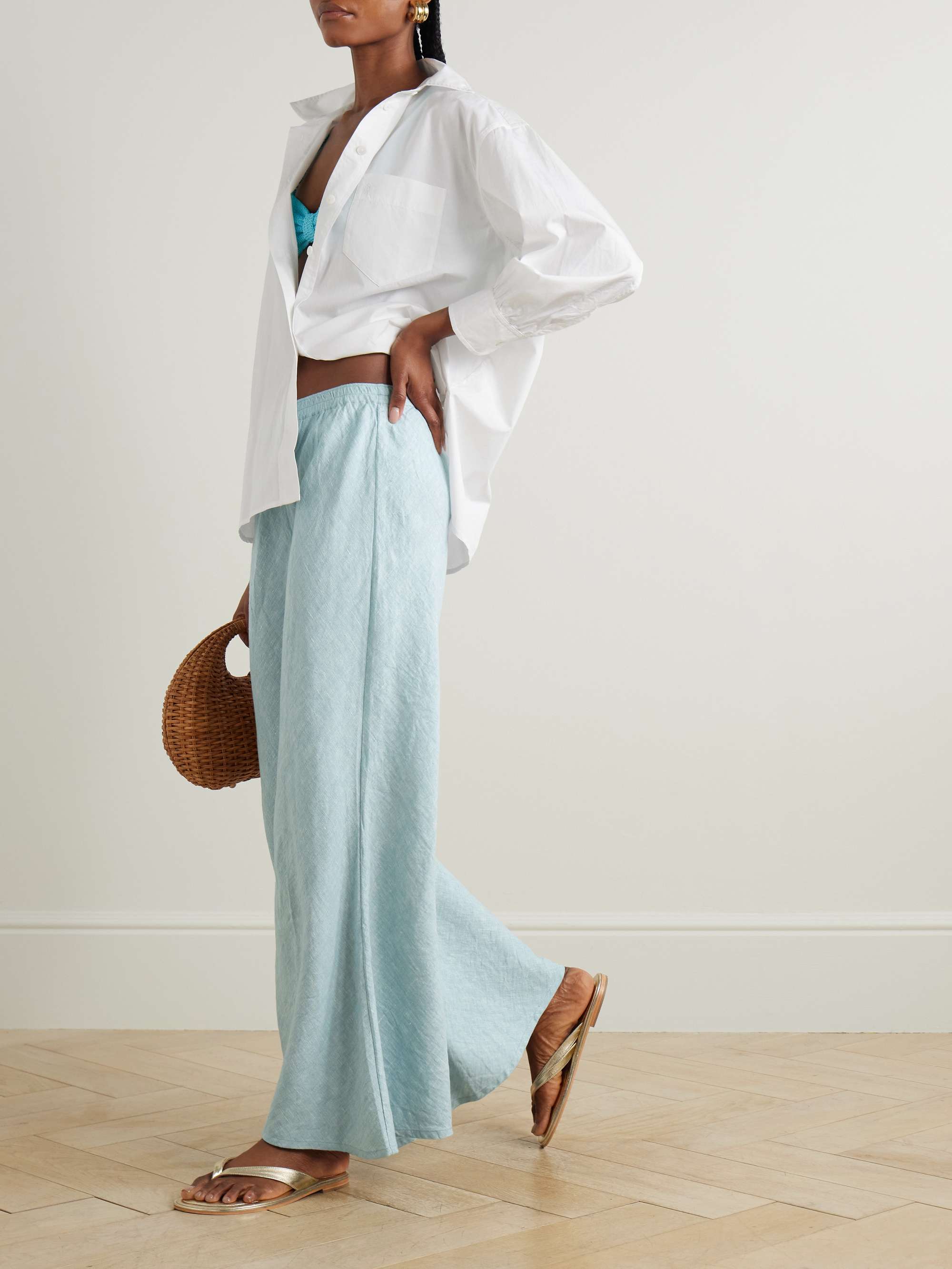 Anesi linen flared pants view