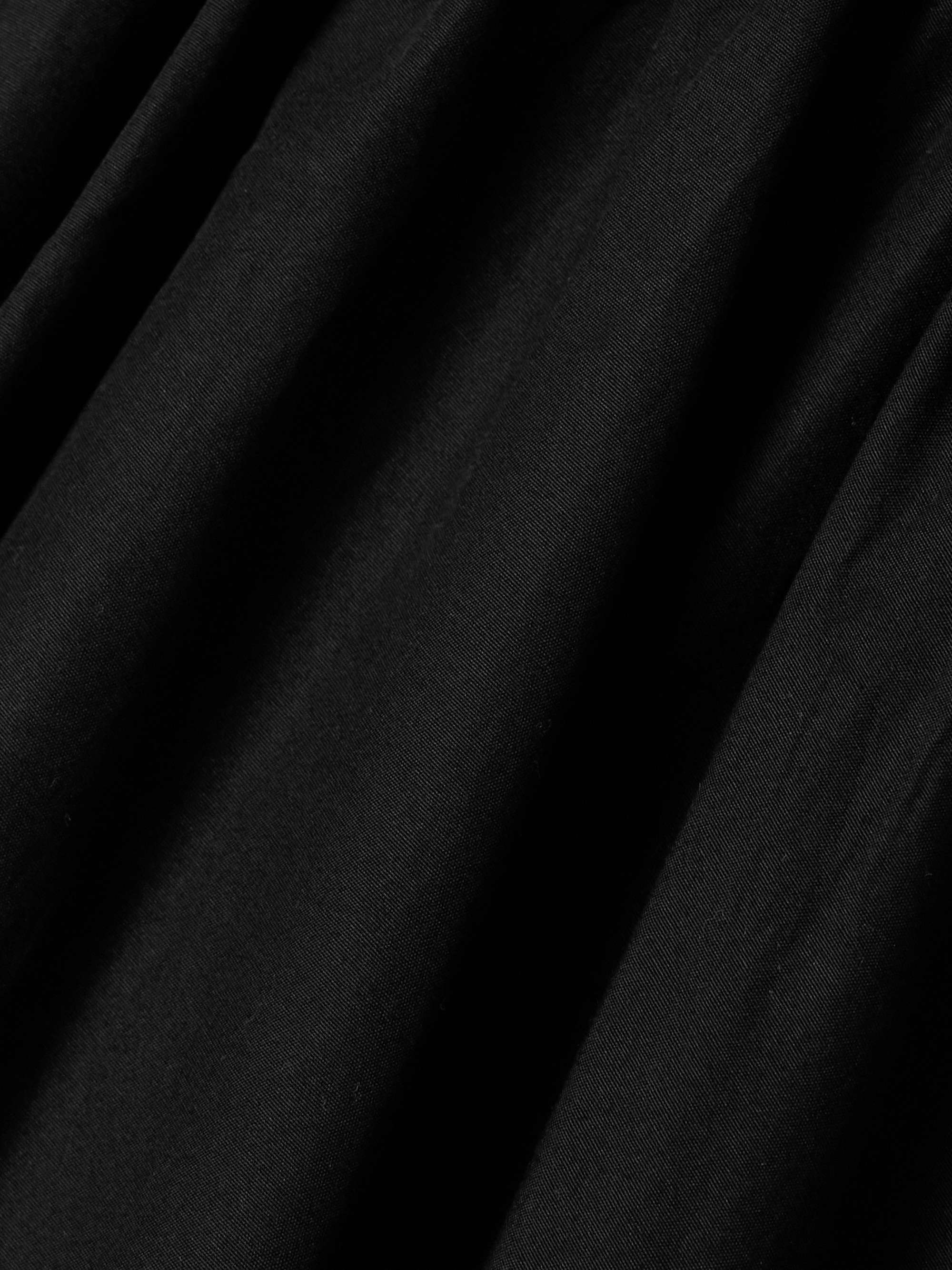 The Kyria gathered cotton-poplin midi skirt view