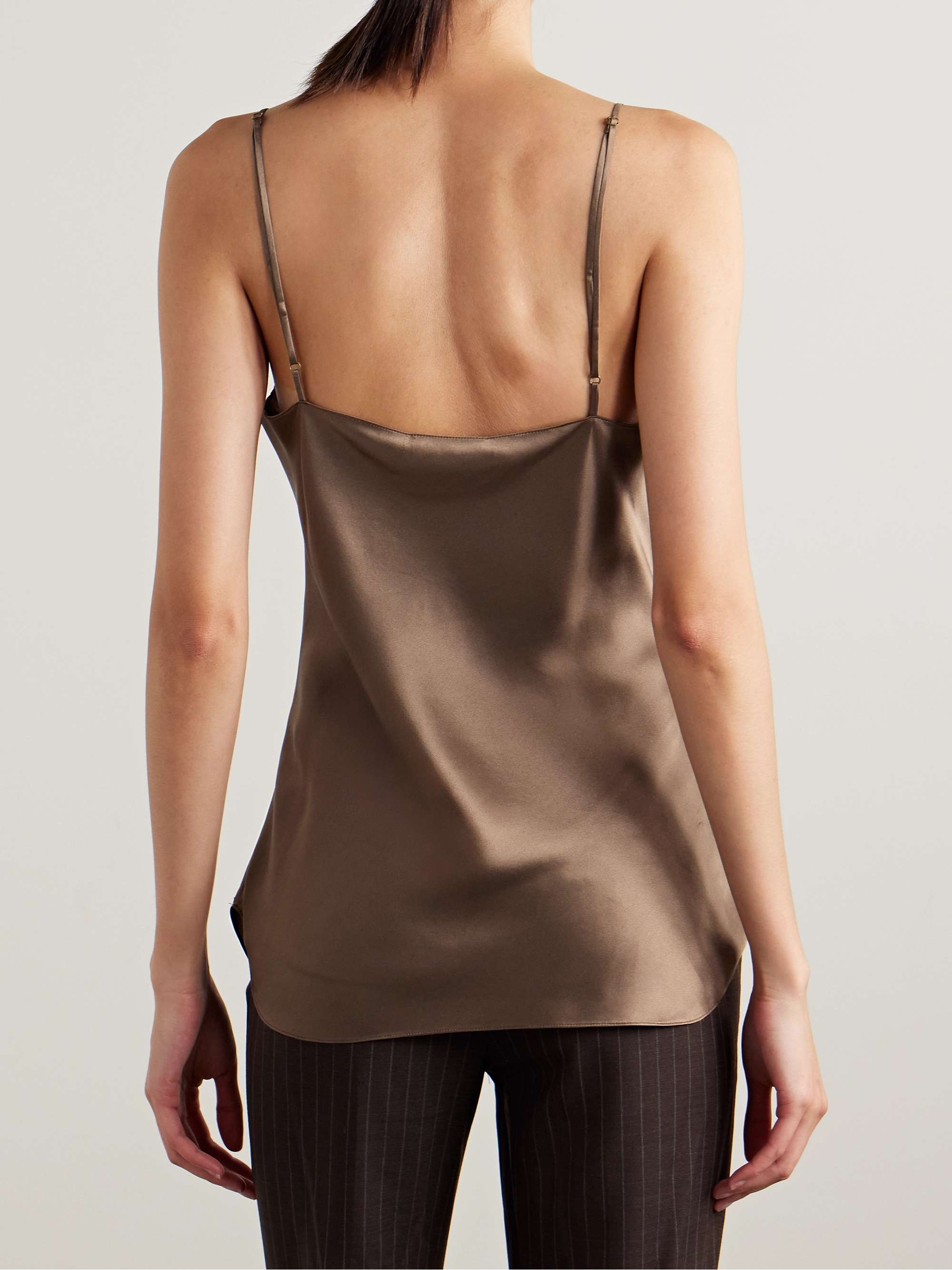 Isabella silk-satin camisole view