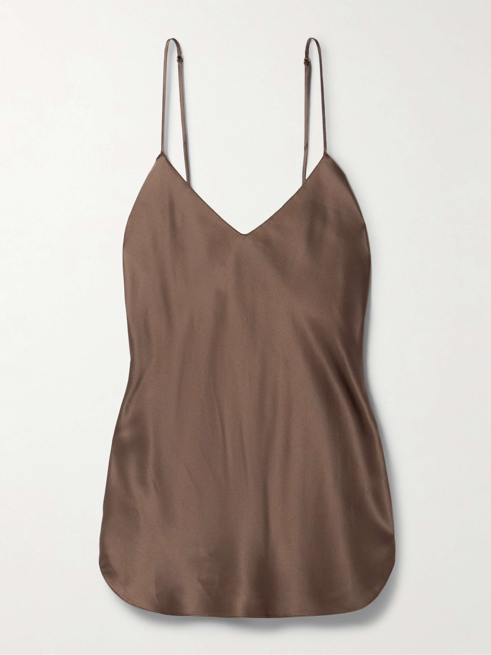 Isabella silk-satin camisole view