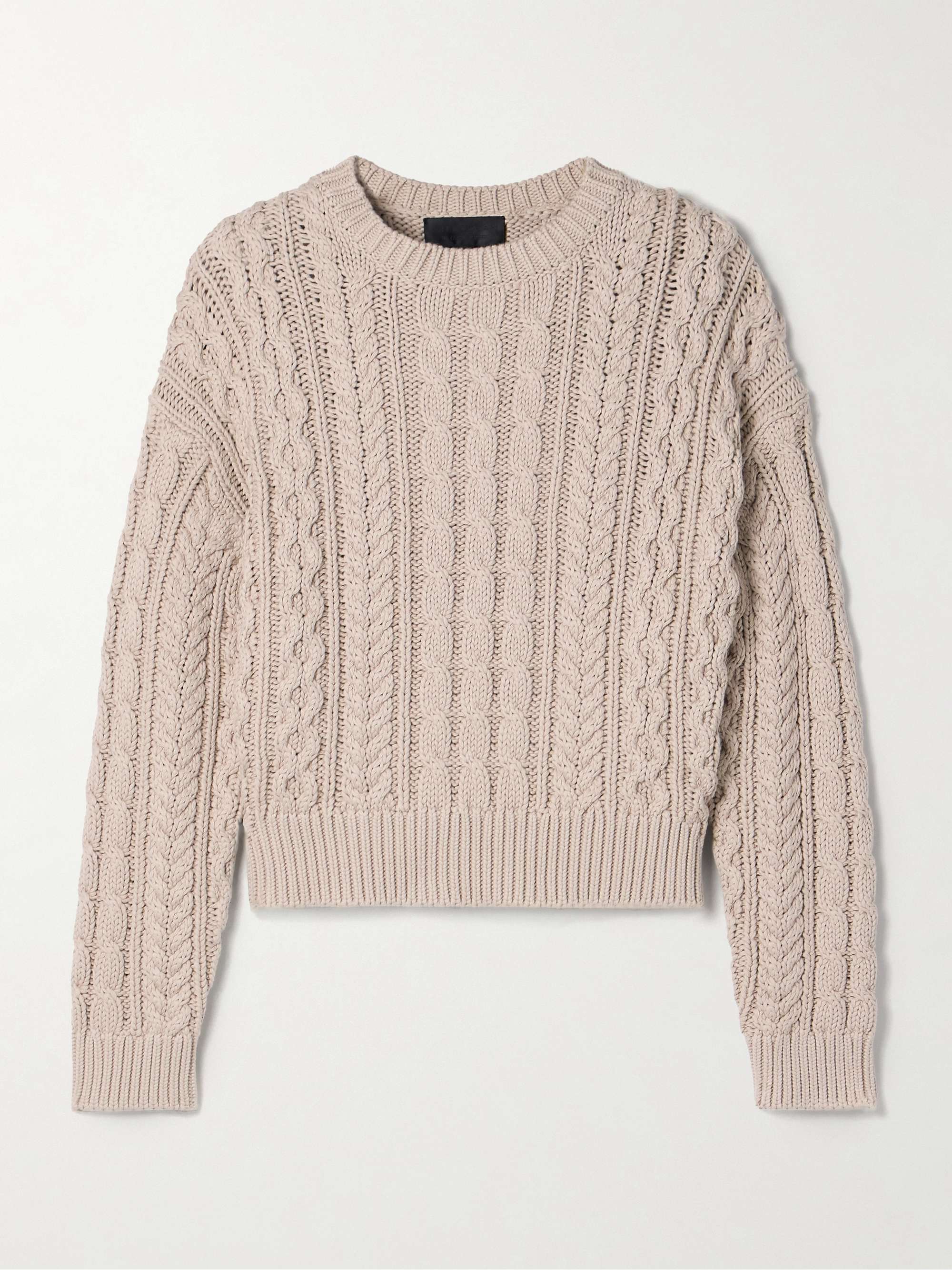 Rory cable-knit cotton sweater view
