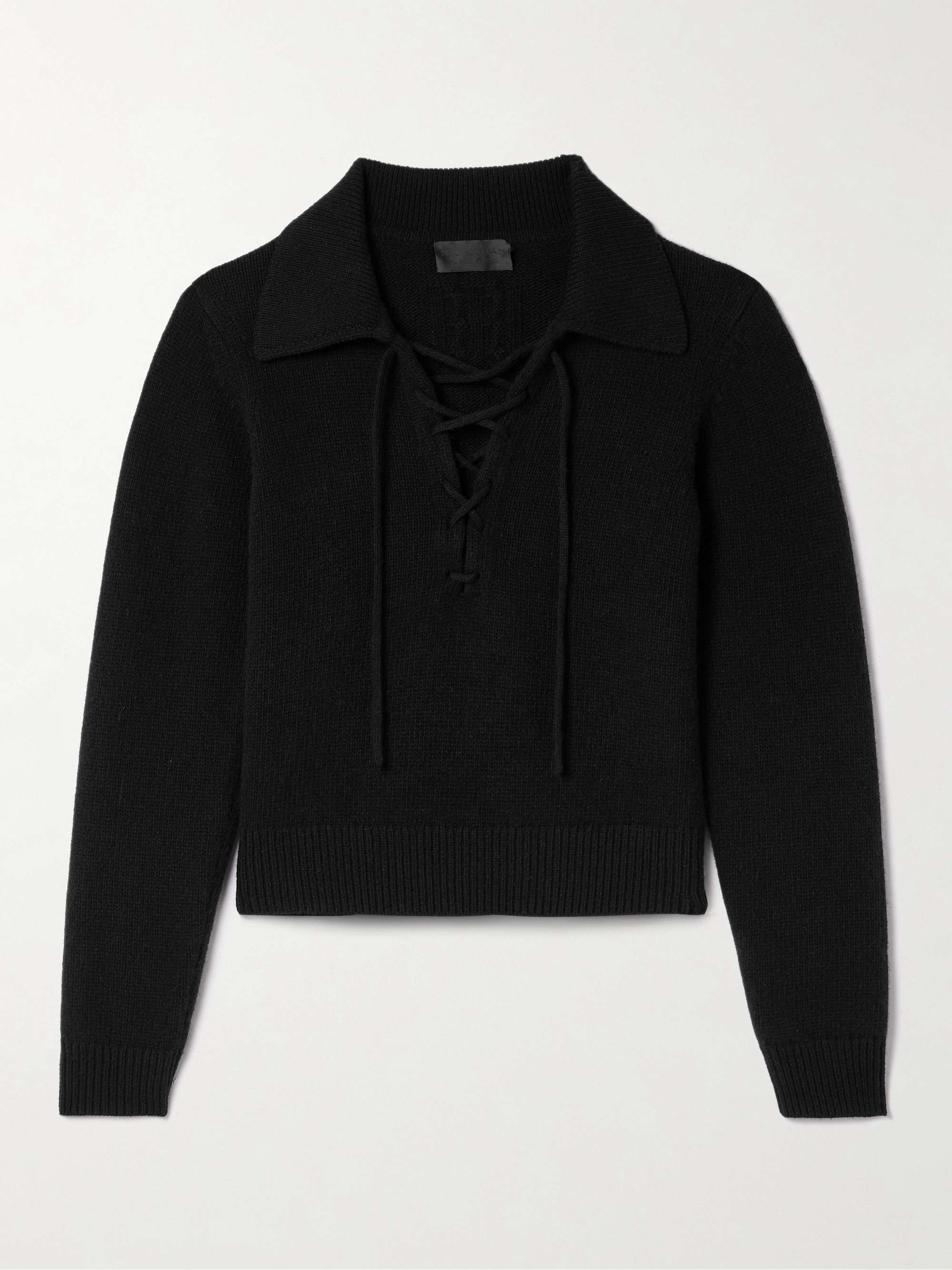 Rosemary lace-up wool sweater view