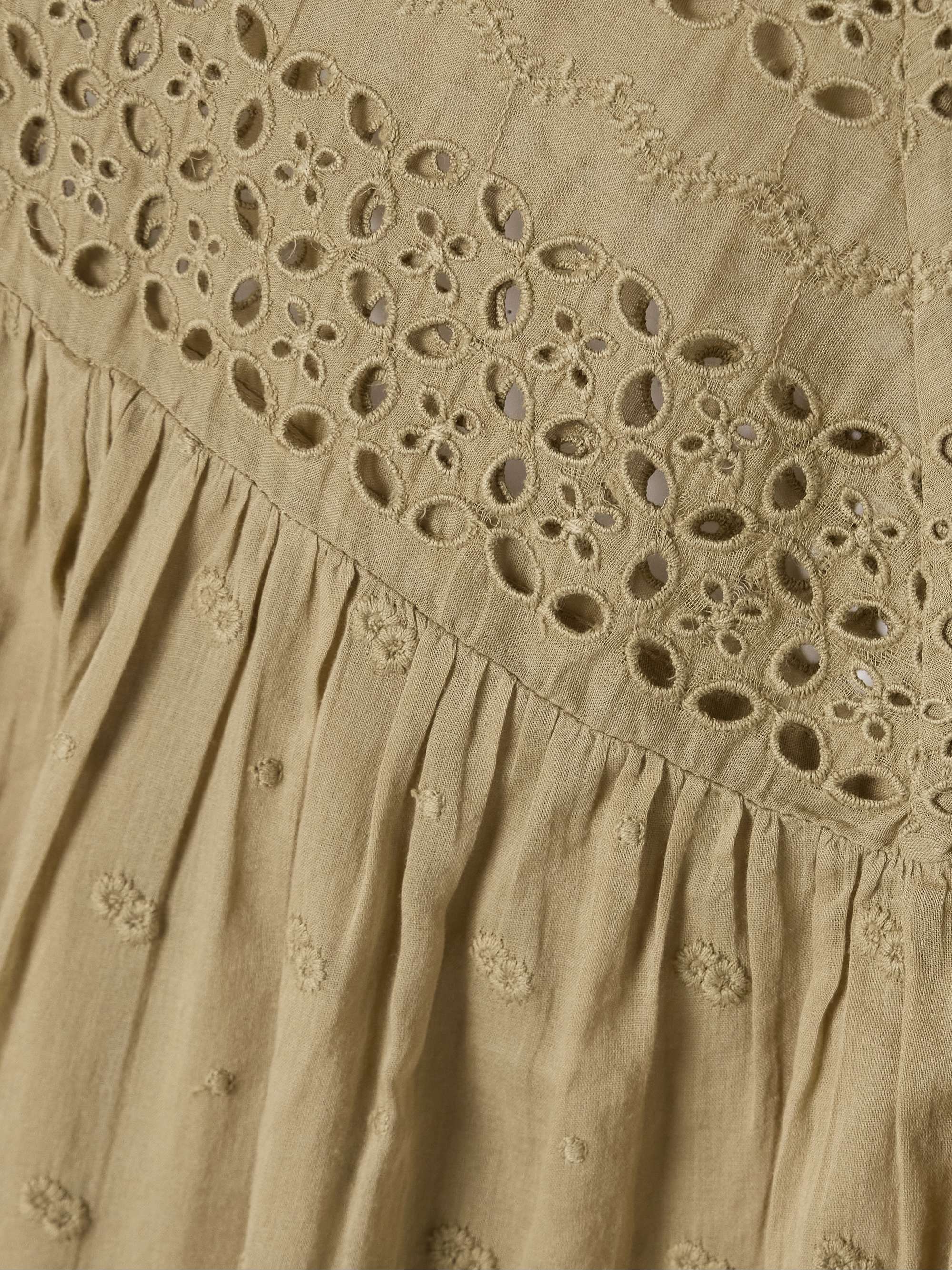 Mikki embroidered broderie anglaise cotton-voile blouse view