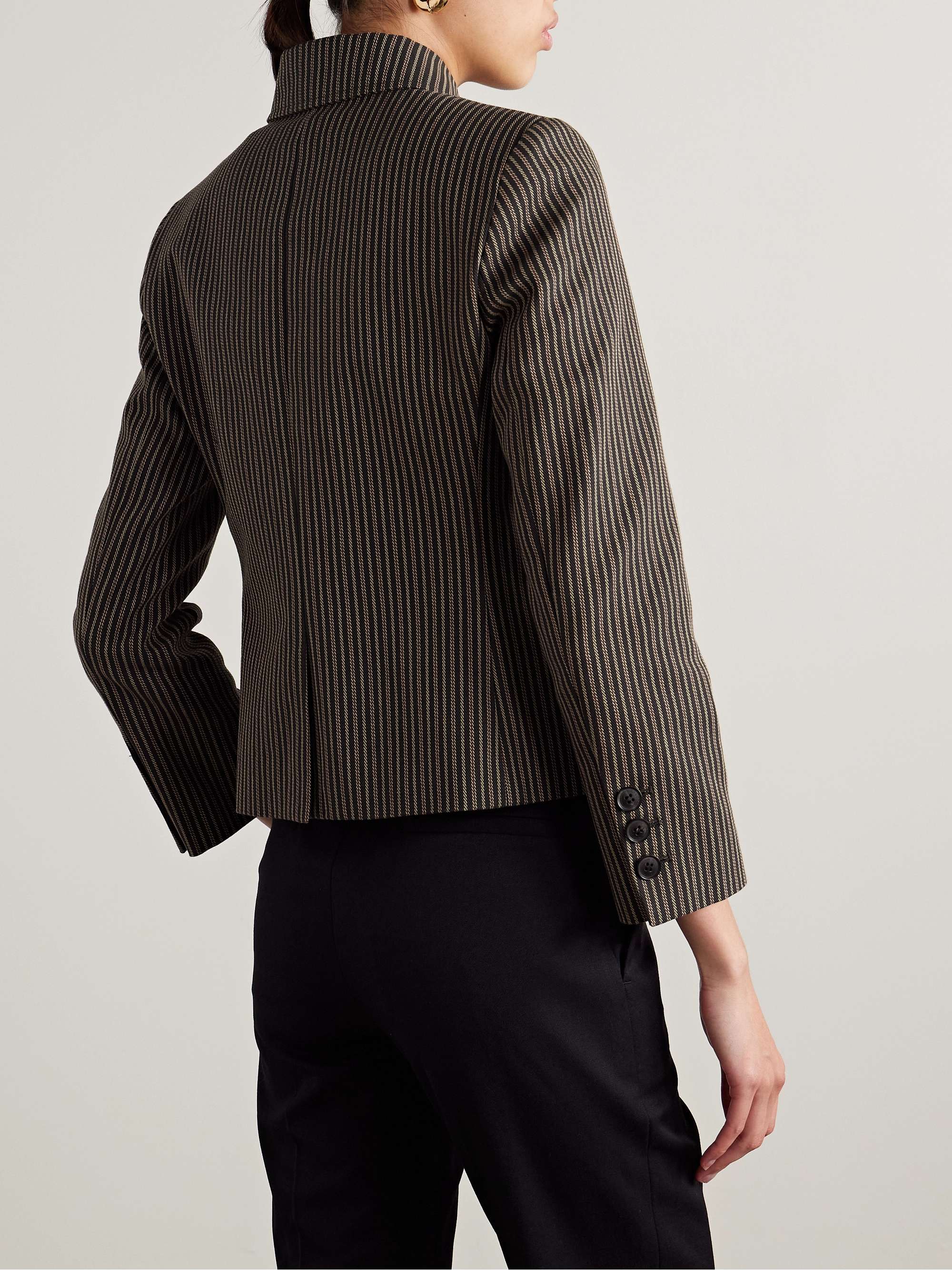 Jamison striped cotton-twill jacket view