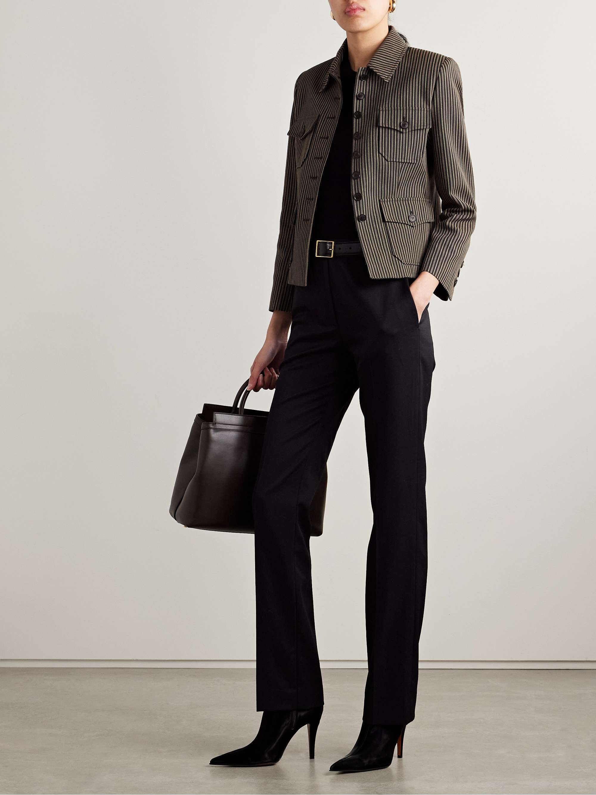 Jamison striped cotton-twill jacket view