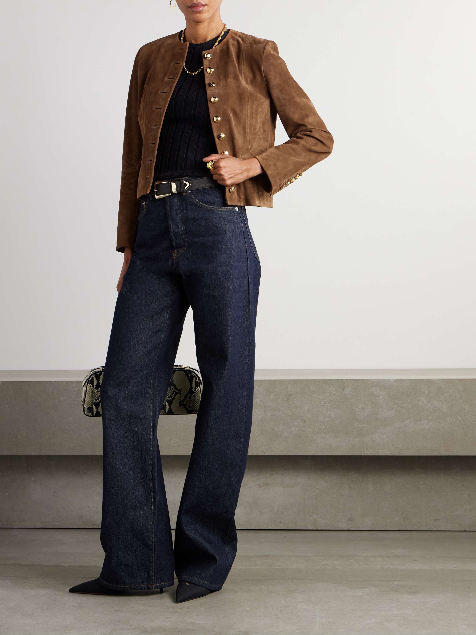 Nanon suede jacket view