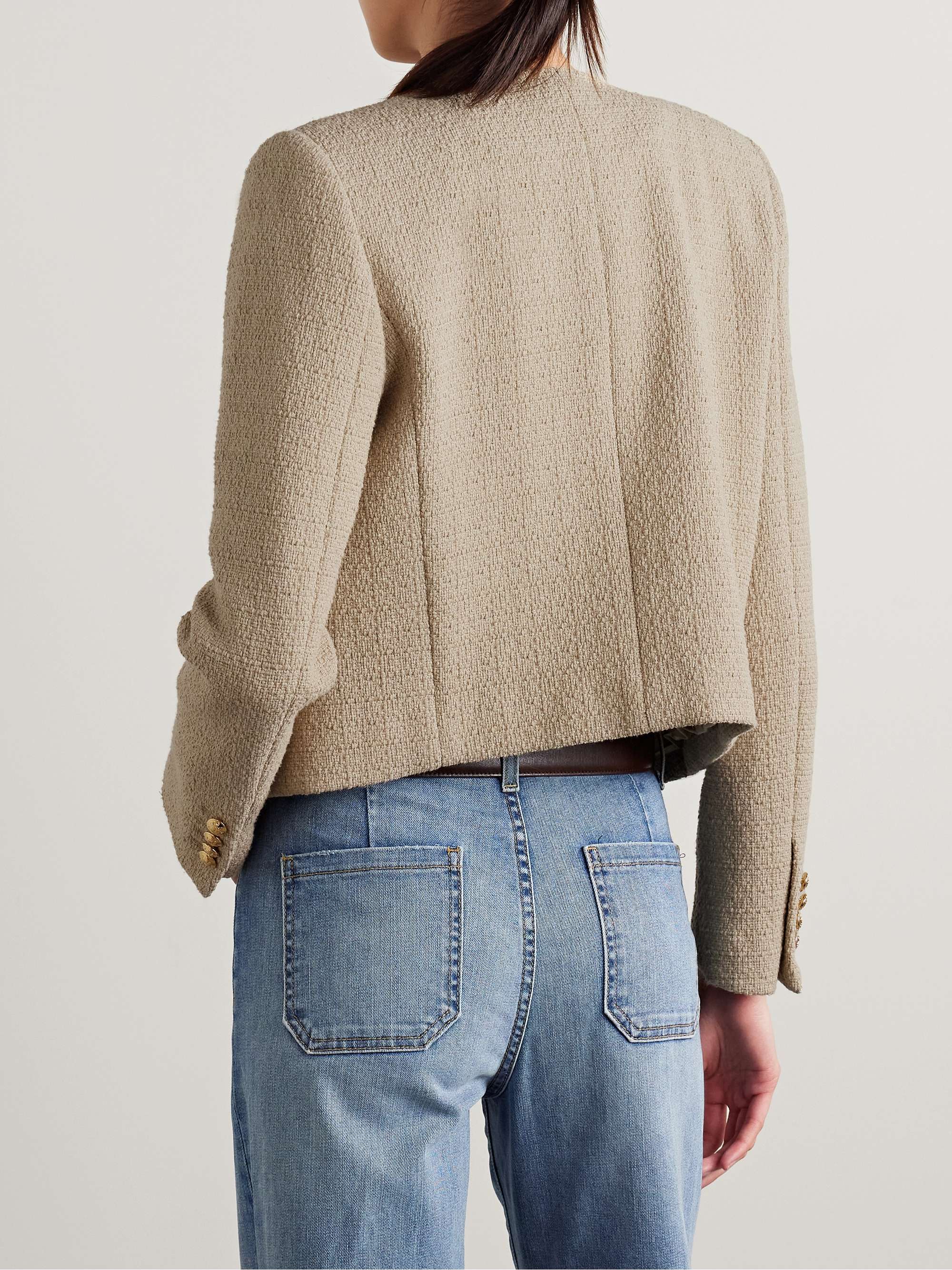 Patti cotton-blend tweed jacket view