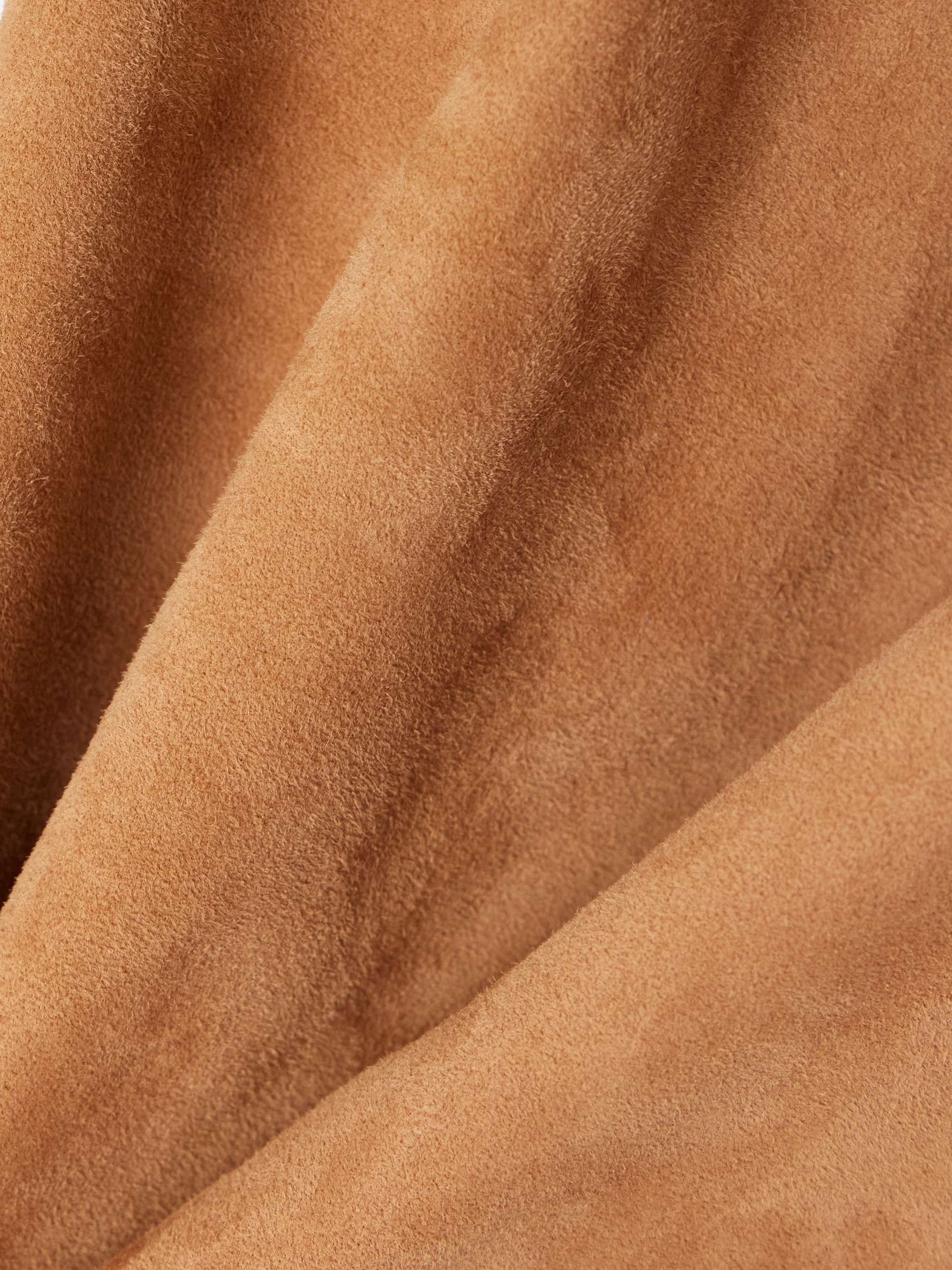 Jacky cropped stretch-suede leggings view