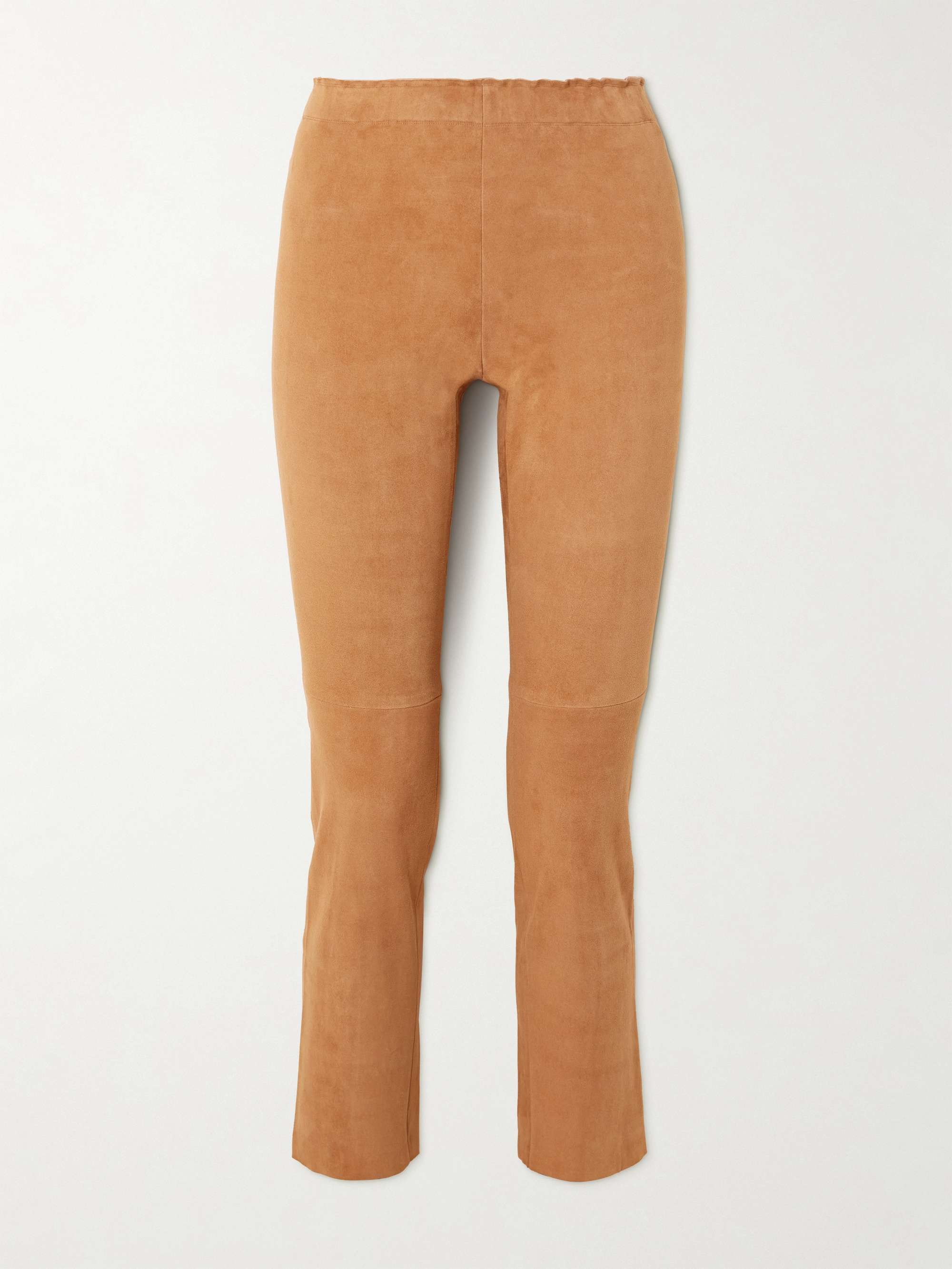 Jacky cropped stretch-suede leggings view