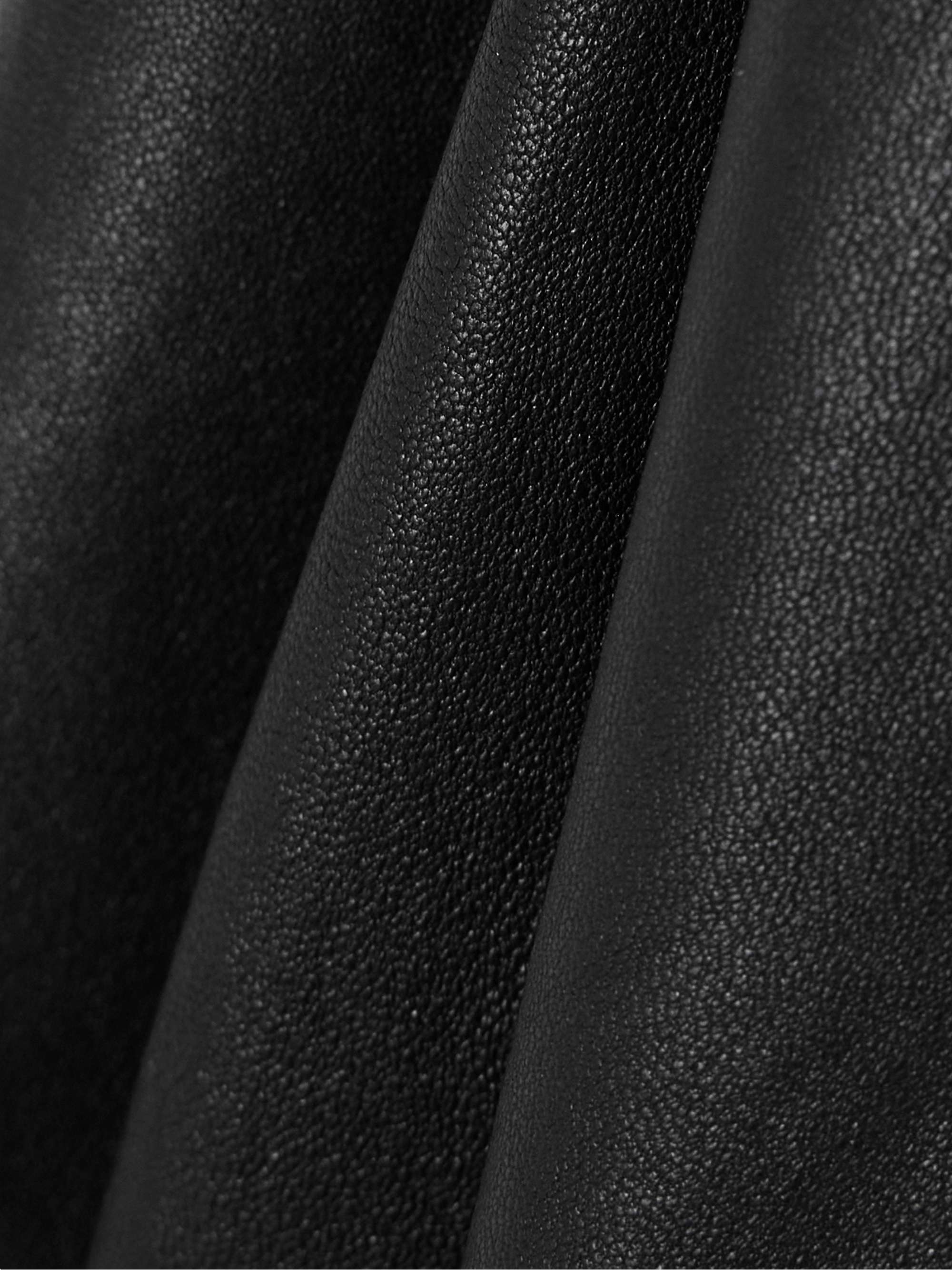 Stretch-leather mini skirt view