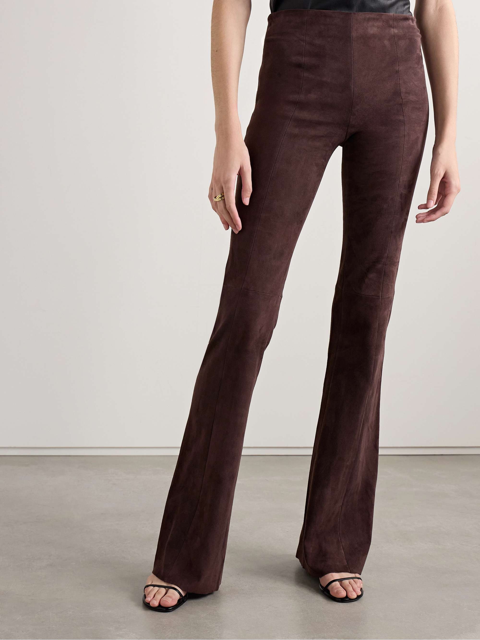 Gégé suede flared pants view