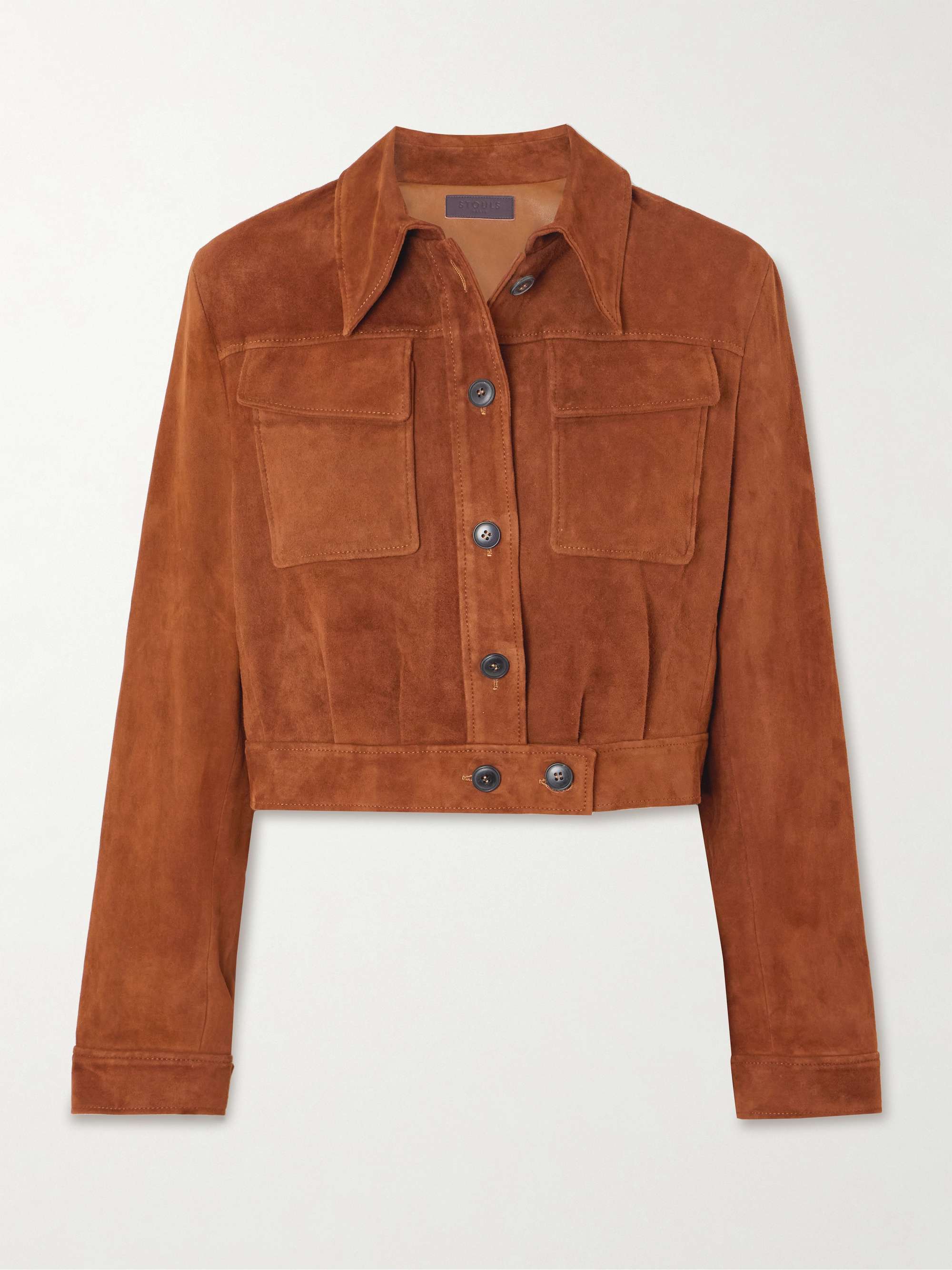 Léoncino cropped suede jacket view
