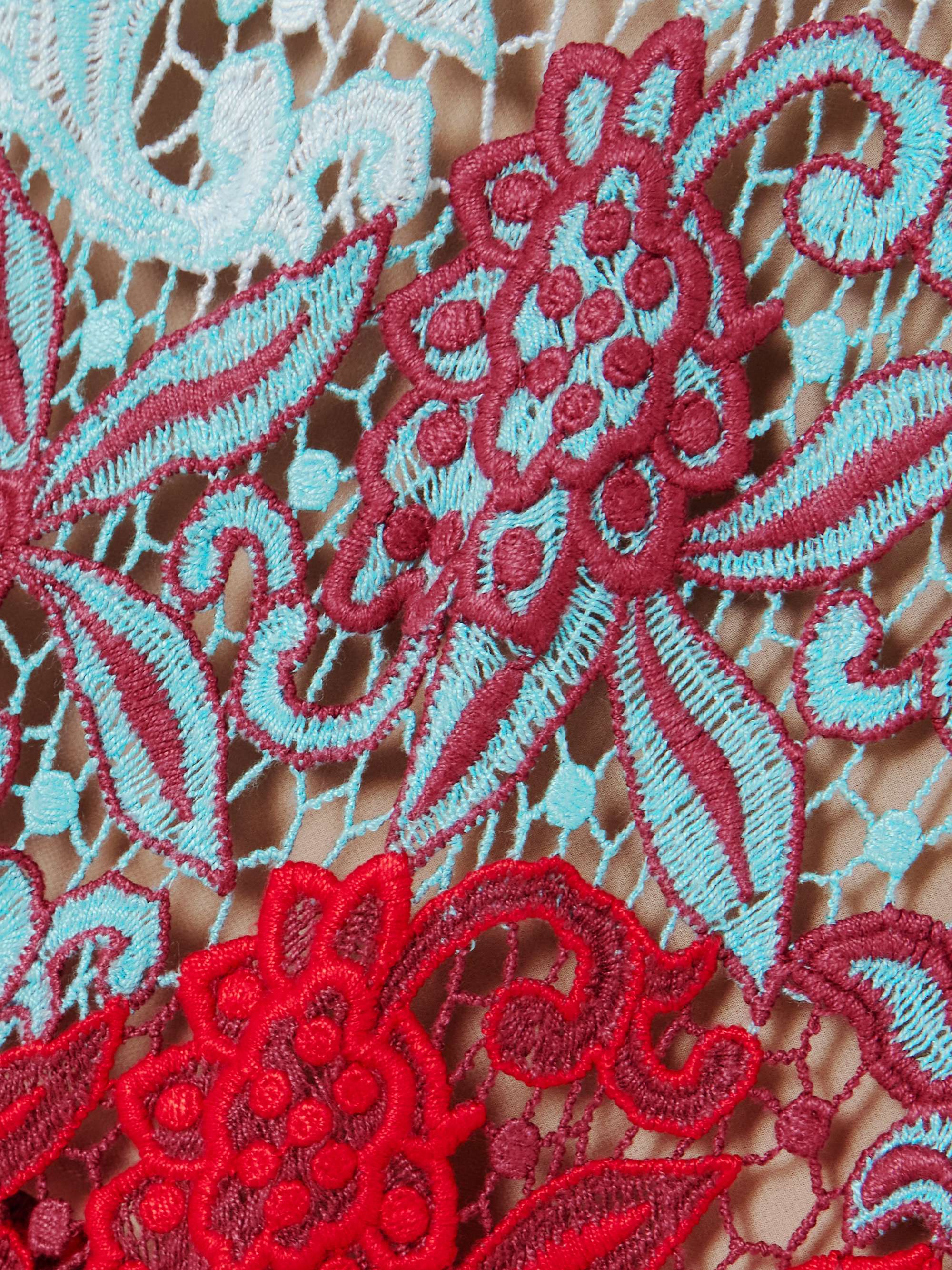 Macramé maxi dress view