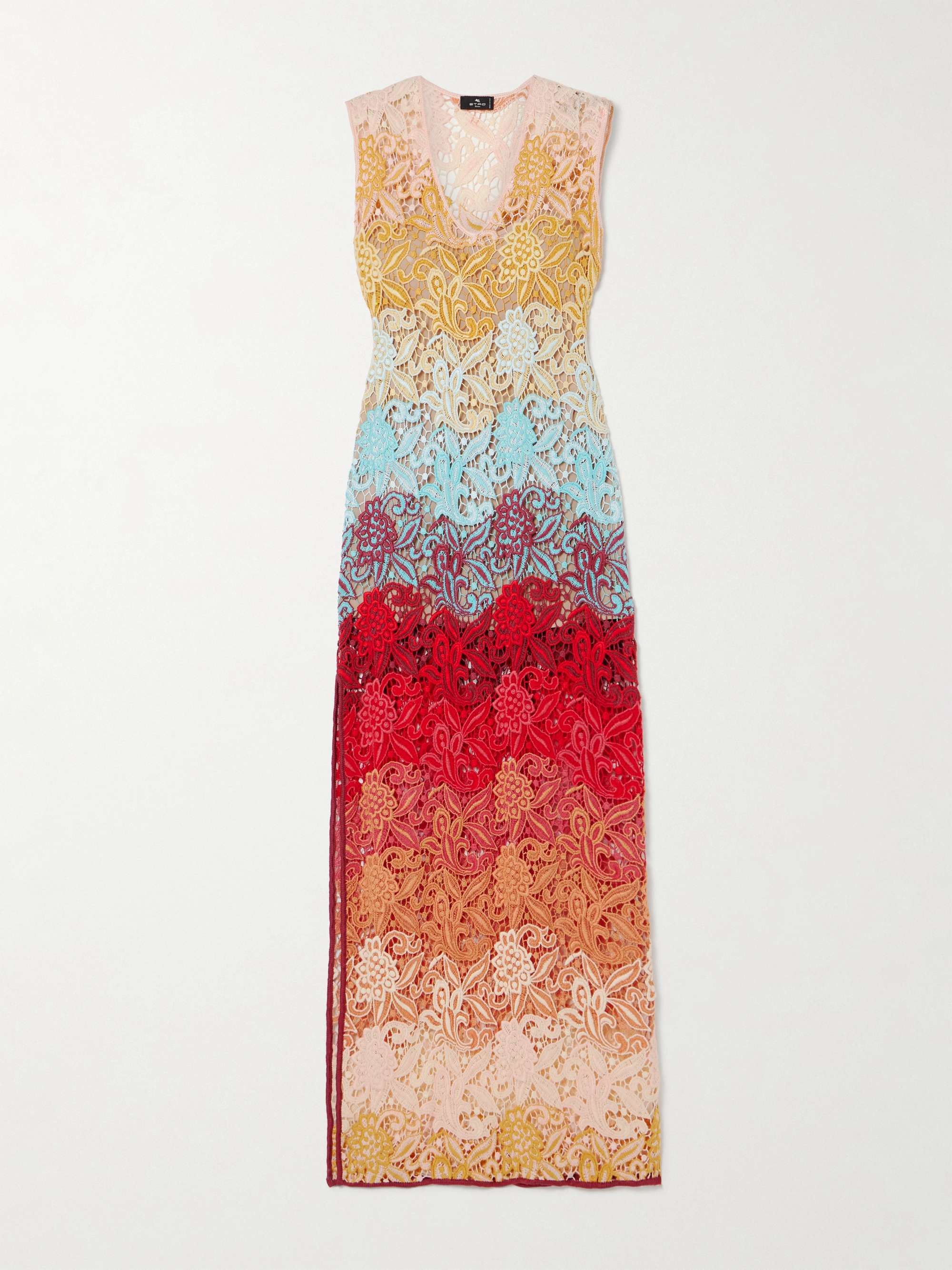 Macramé maxi dress view