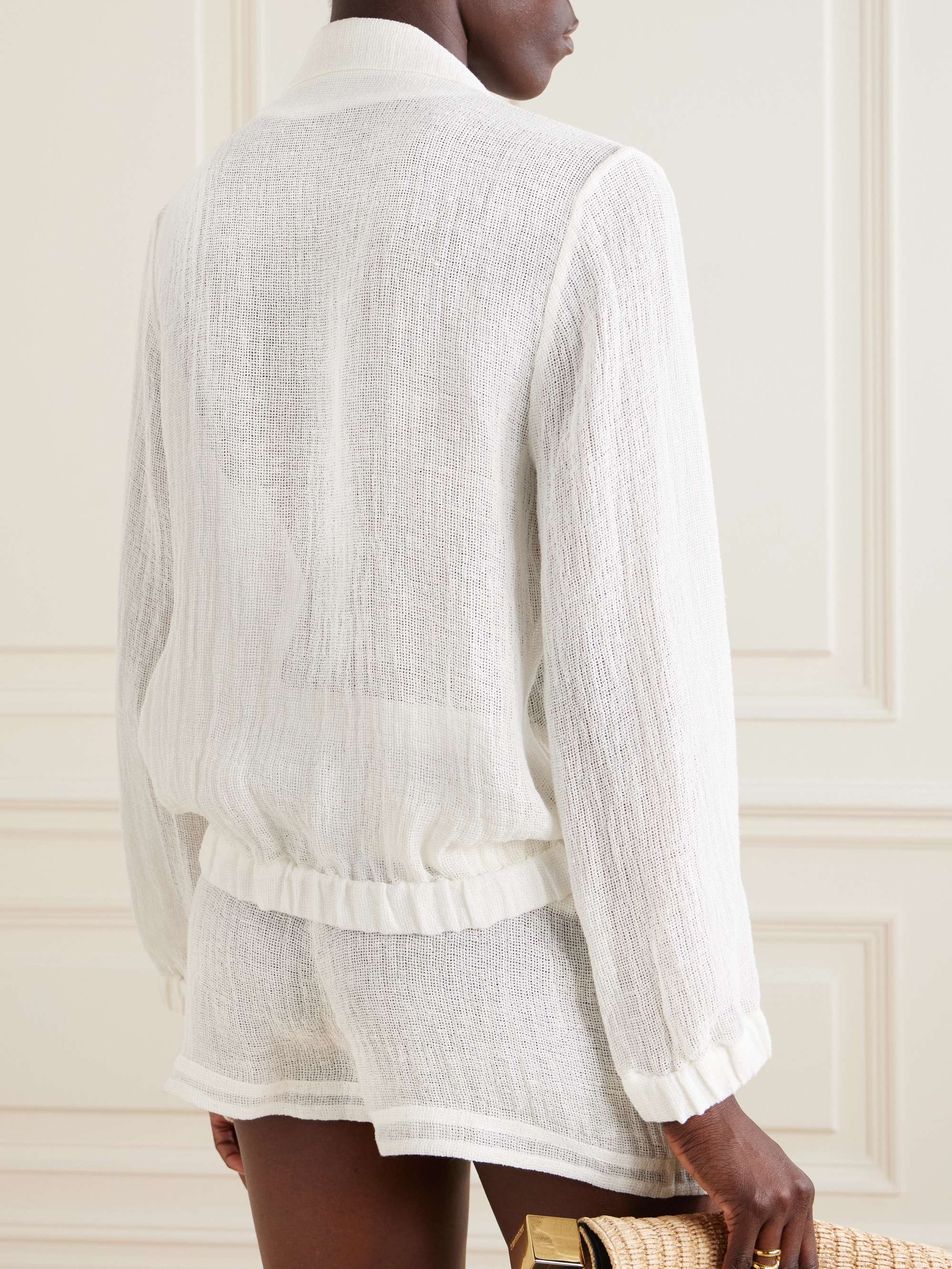 Samalut organic linen-gauze shirt view