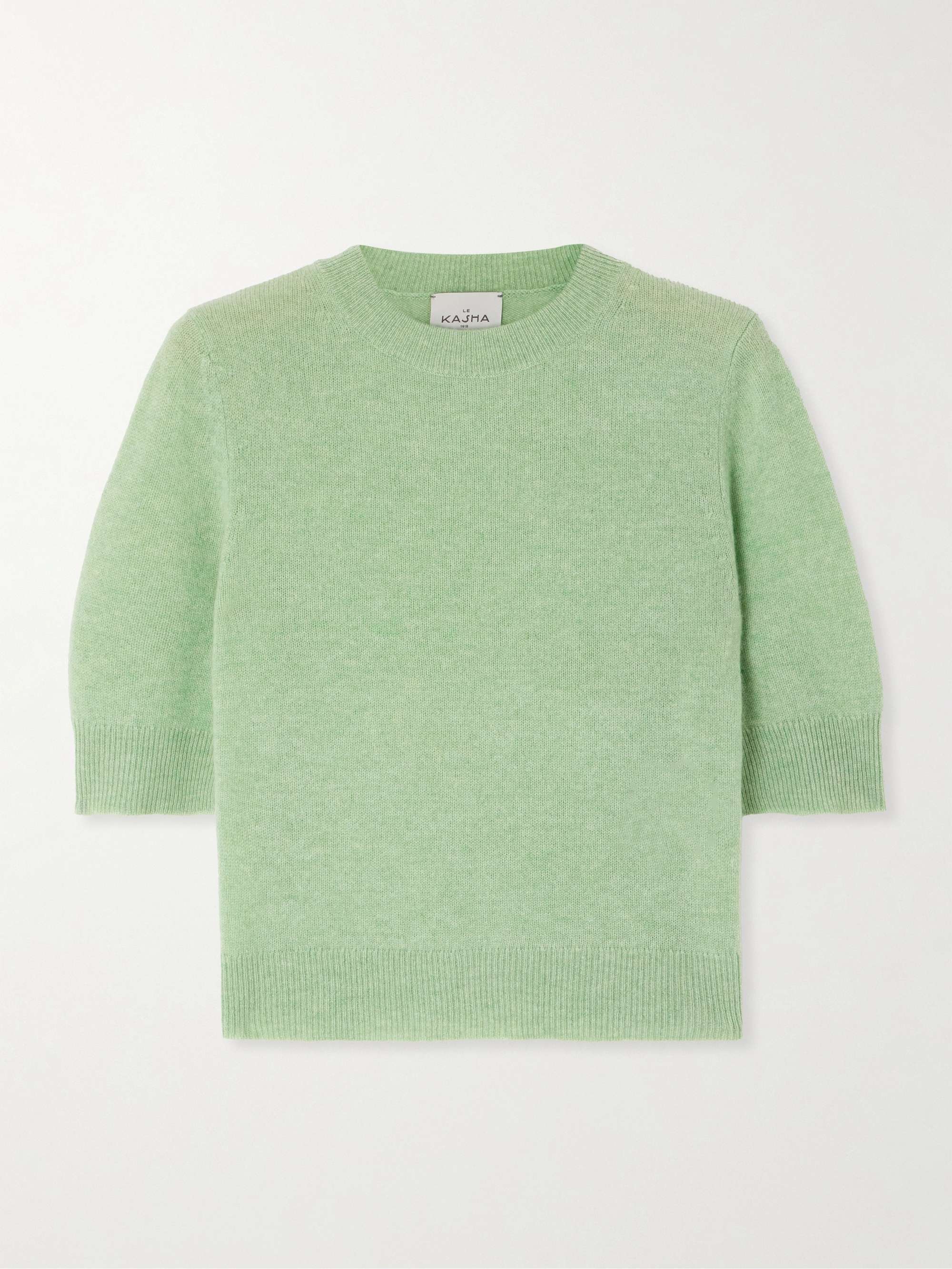 Chypre cropped organic cashmere sweater view