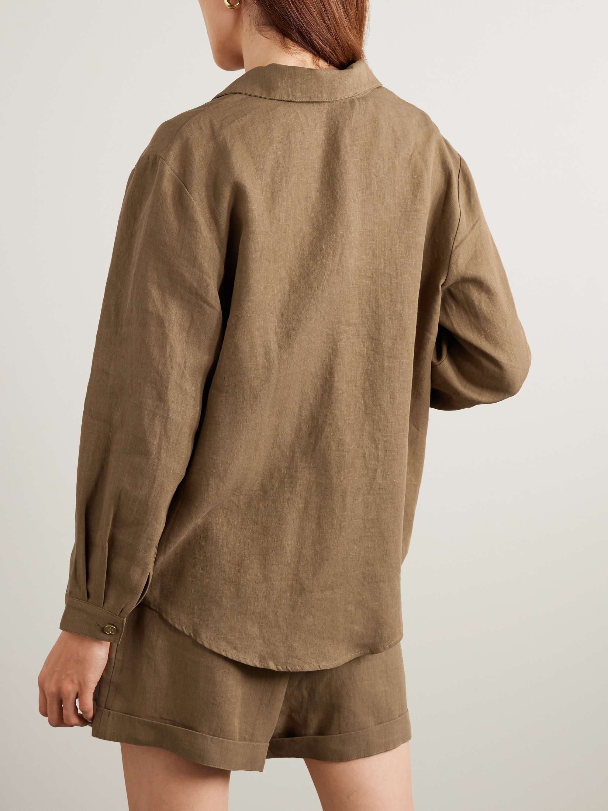 Faiyum linen shirt view