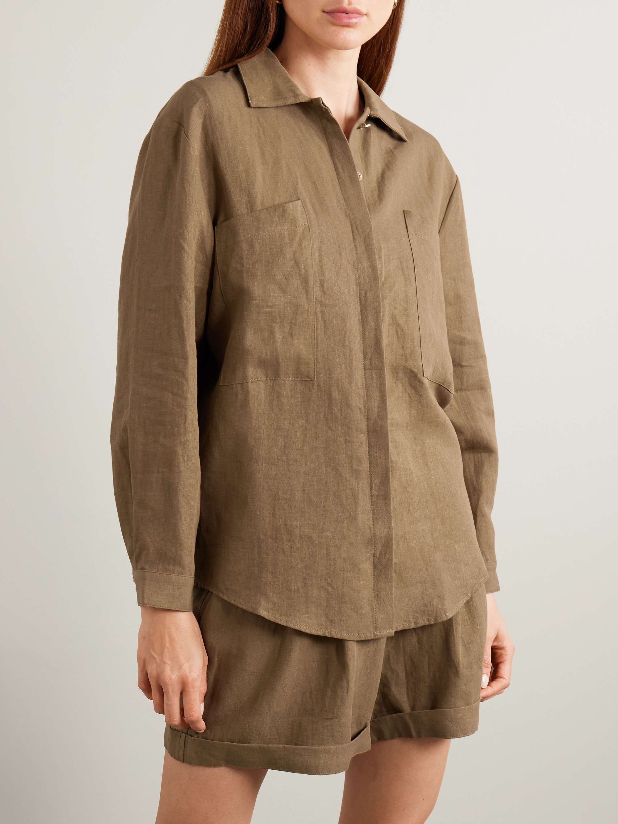 Faiyum linen shirt view