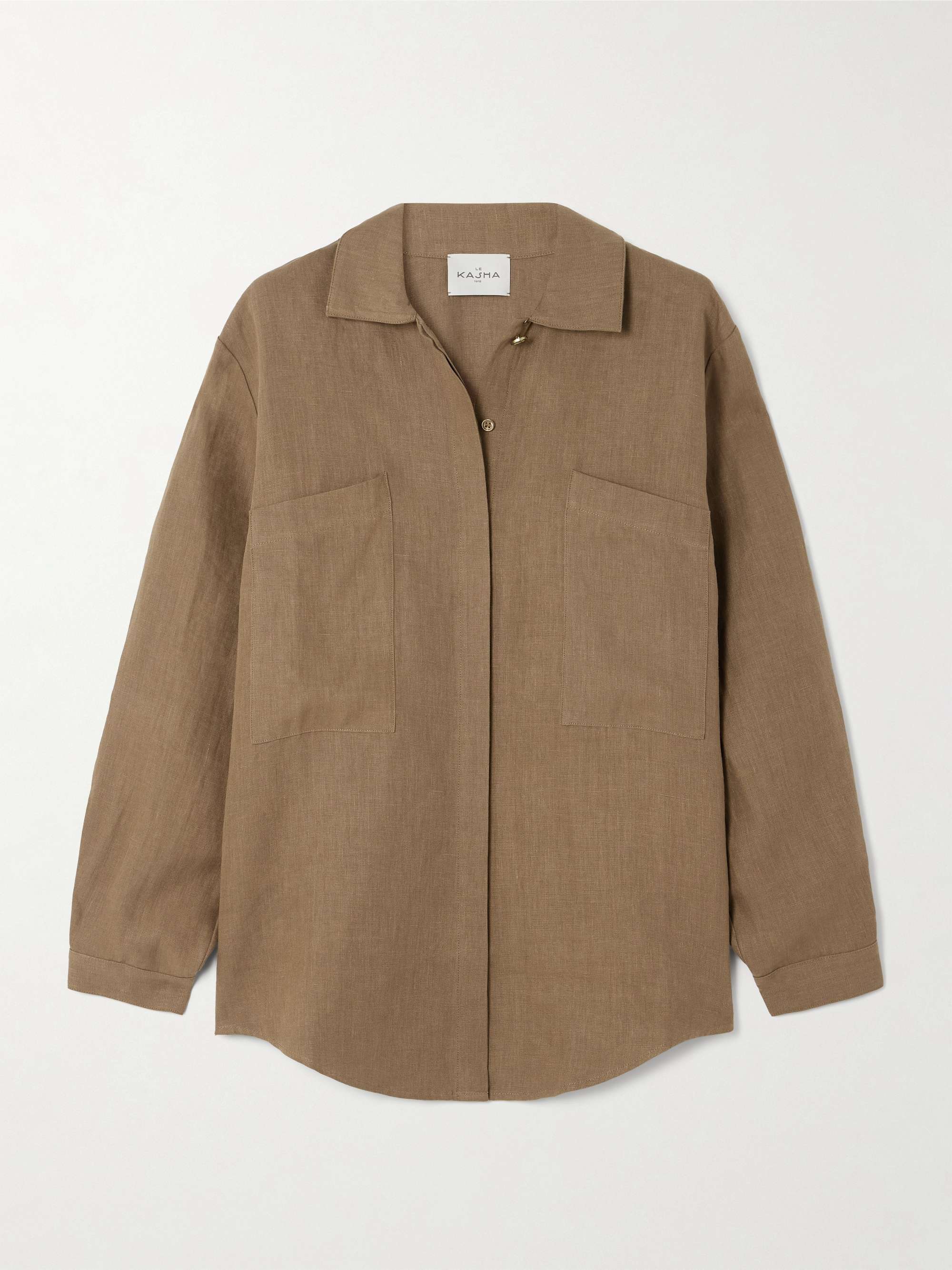 Faiyum linen shirt view